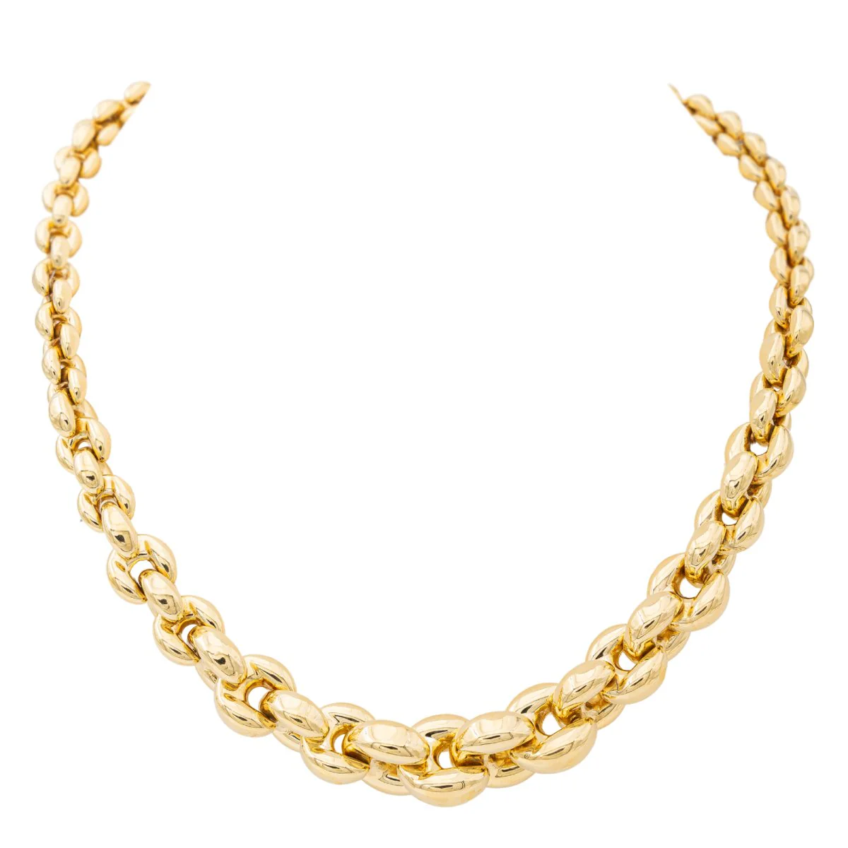 Collier Maille souple CAPLAIN SAINT-ANDRÉ en or jaune et saphir - Image 7