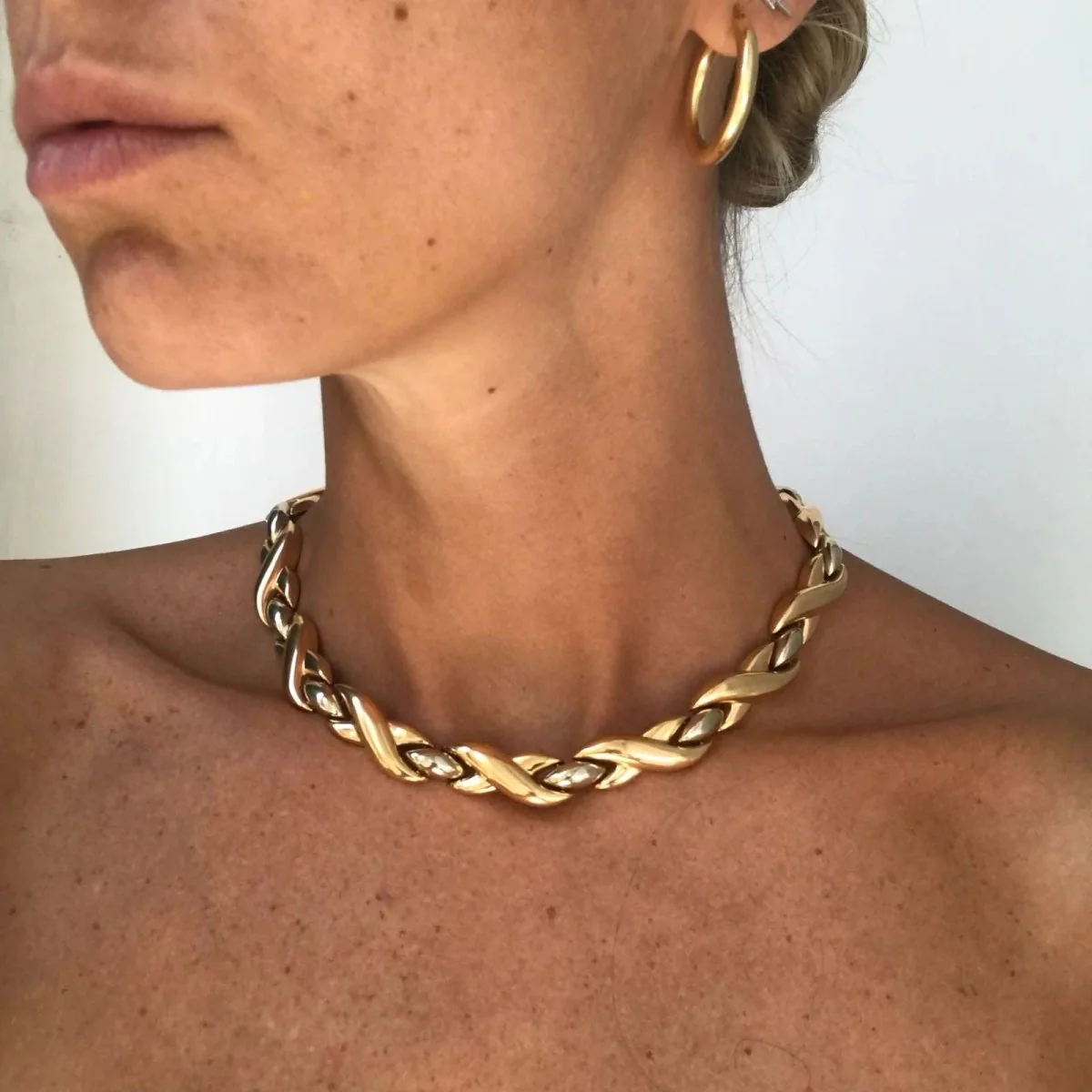 Cartier 18k Bi-color Gold Link Necklace - Image 10