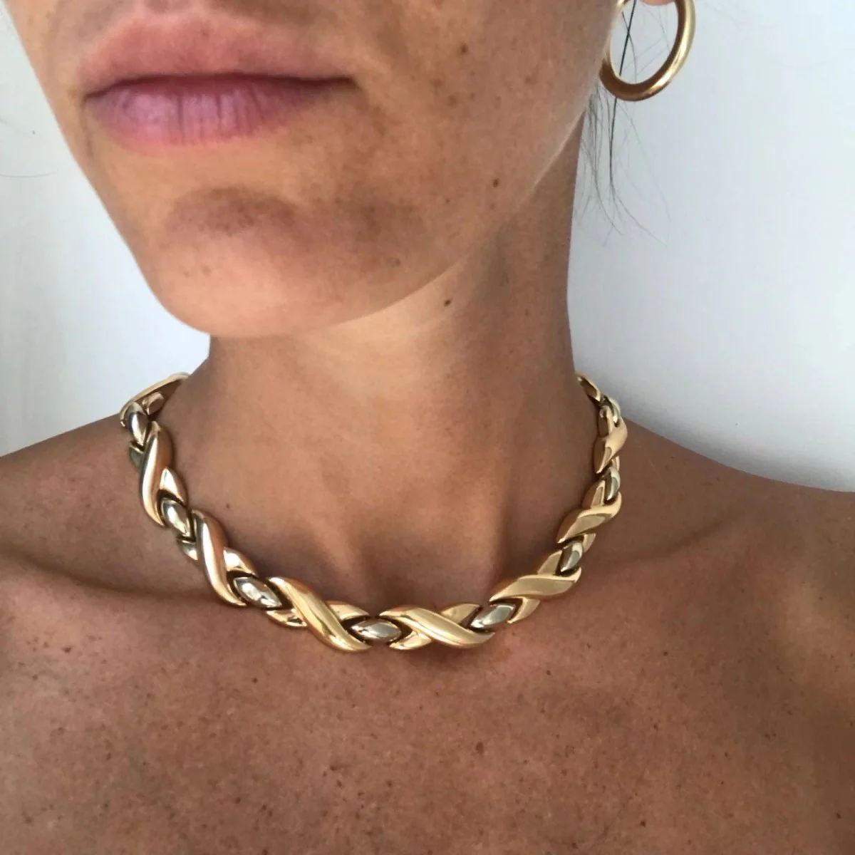Cartier 18k Bi-color Gold Link Necklace - Image 12