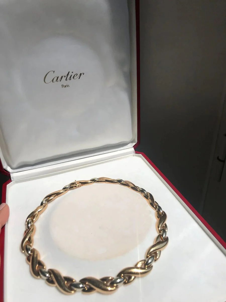 Cartier 18k Bi-color Gold Link Necklace - Image 13