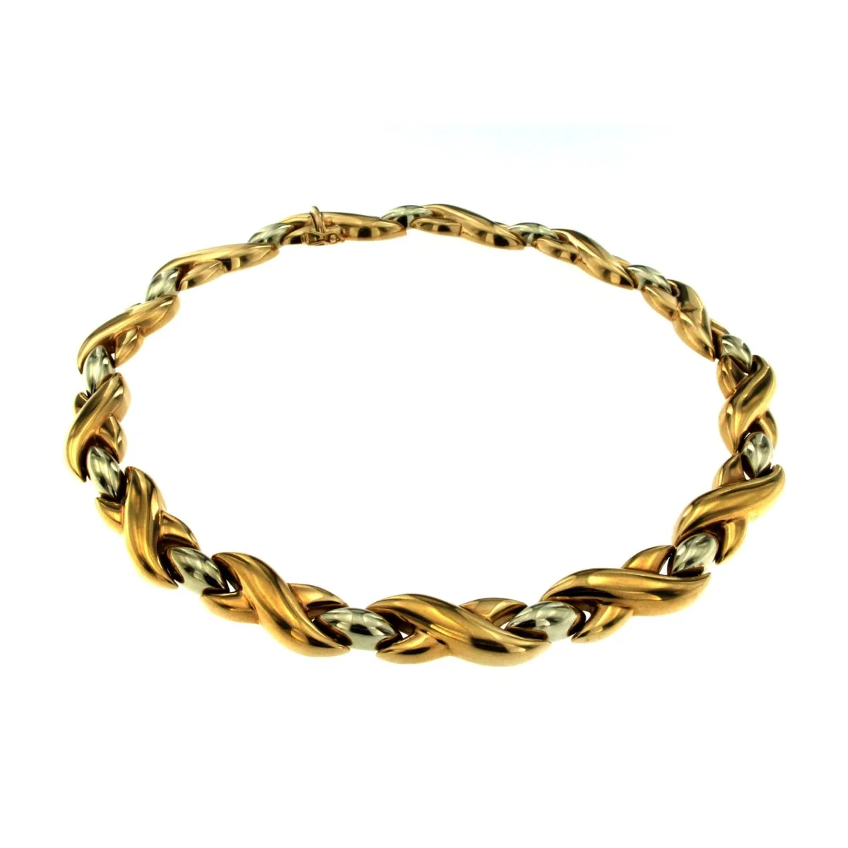 Cartier 18k Bi-color Gold Link Necklace - Image 2