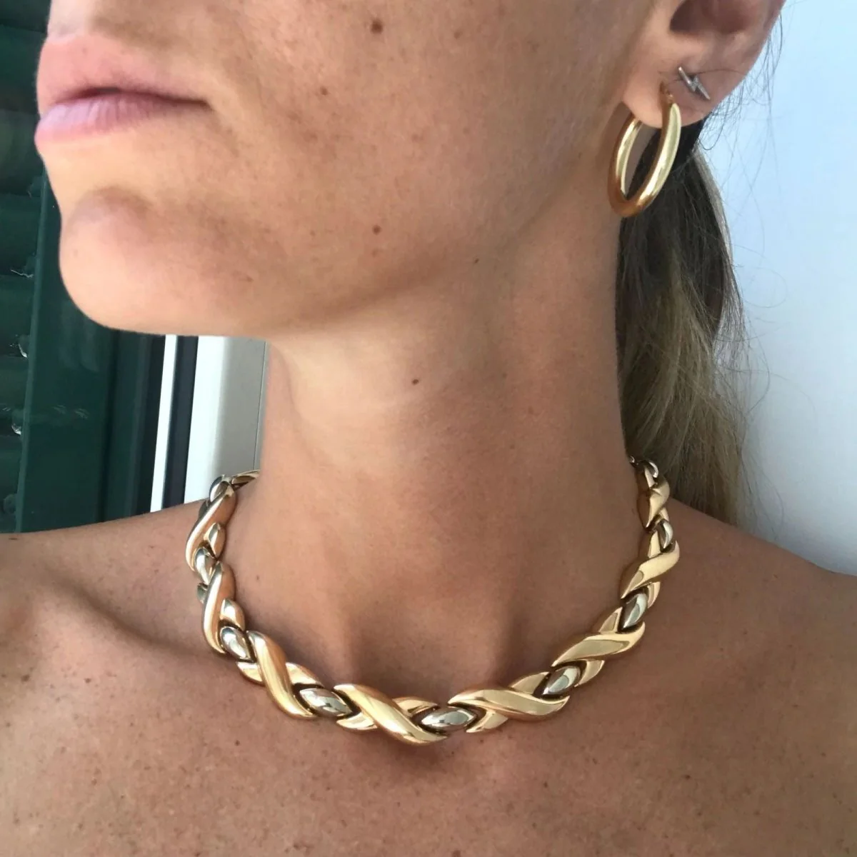 Cartier 18k Bi-color Gold Link Necklace - Image 7