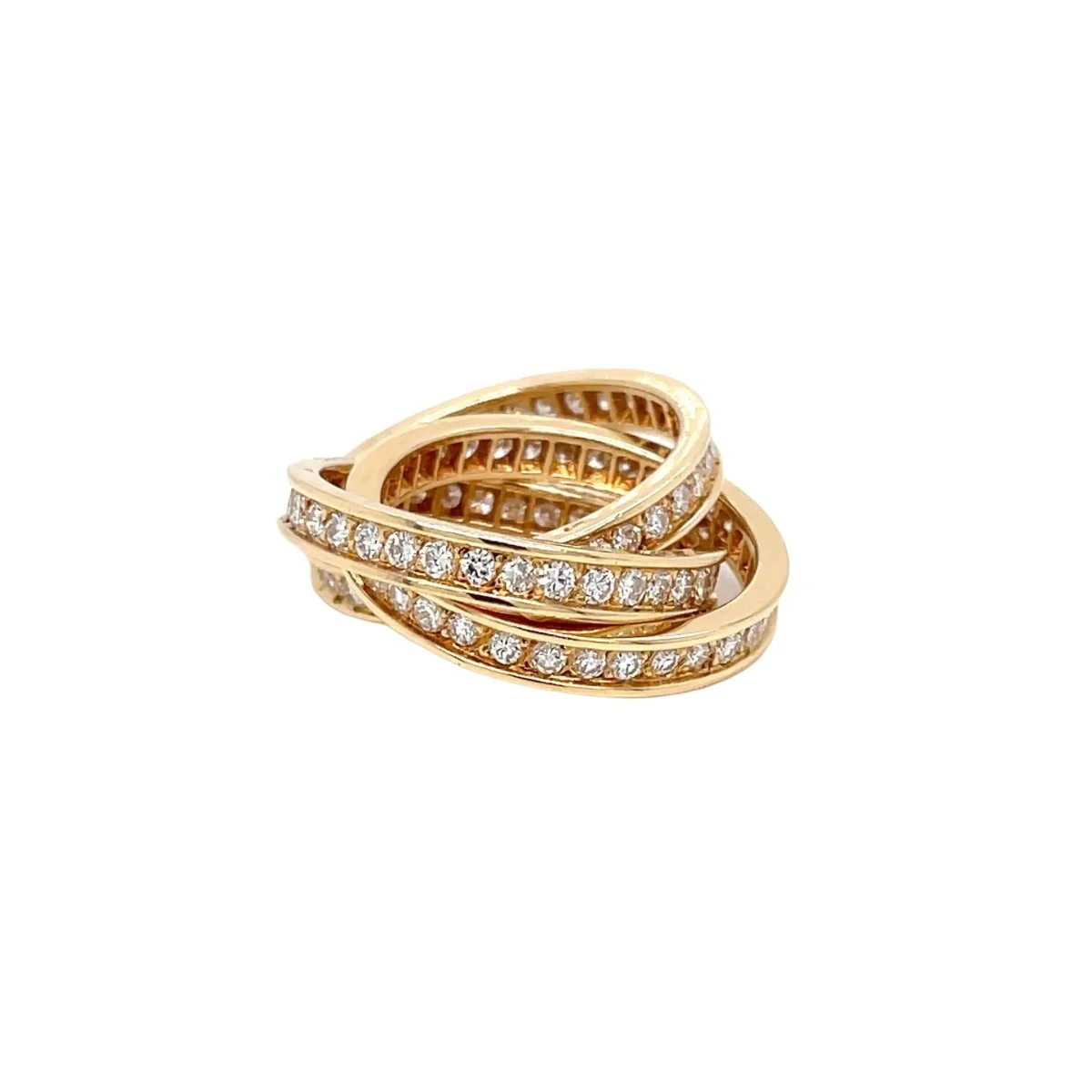 Bague CARTIER Trinity en or jaune avec diamant - Image 2