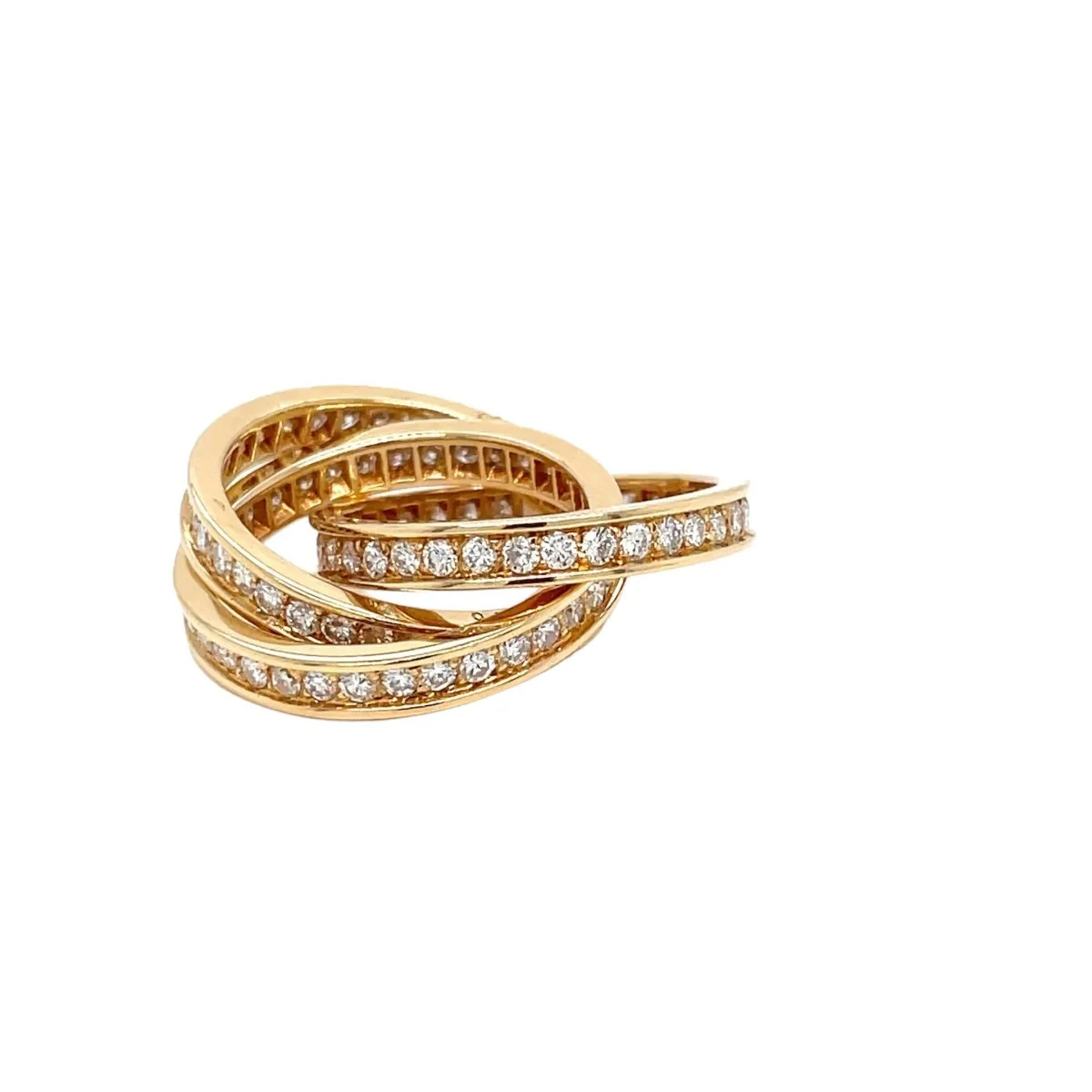 Bague CARTIER Trinity en or jaune avec diamant - Image 3