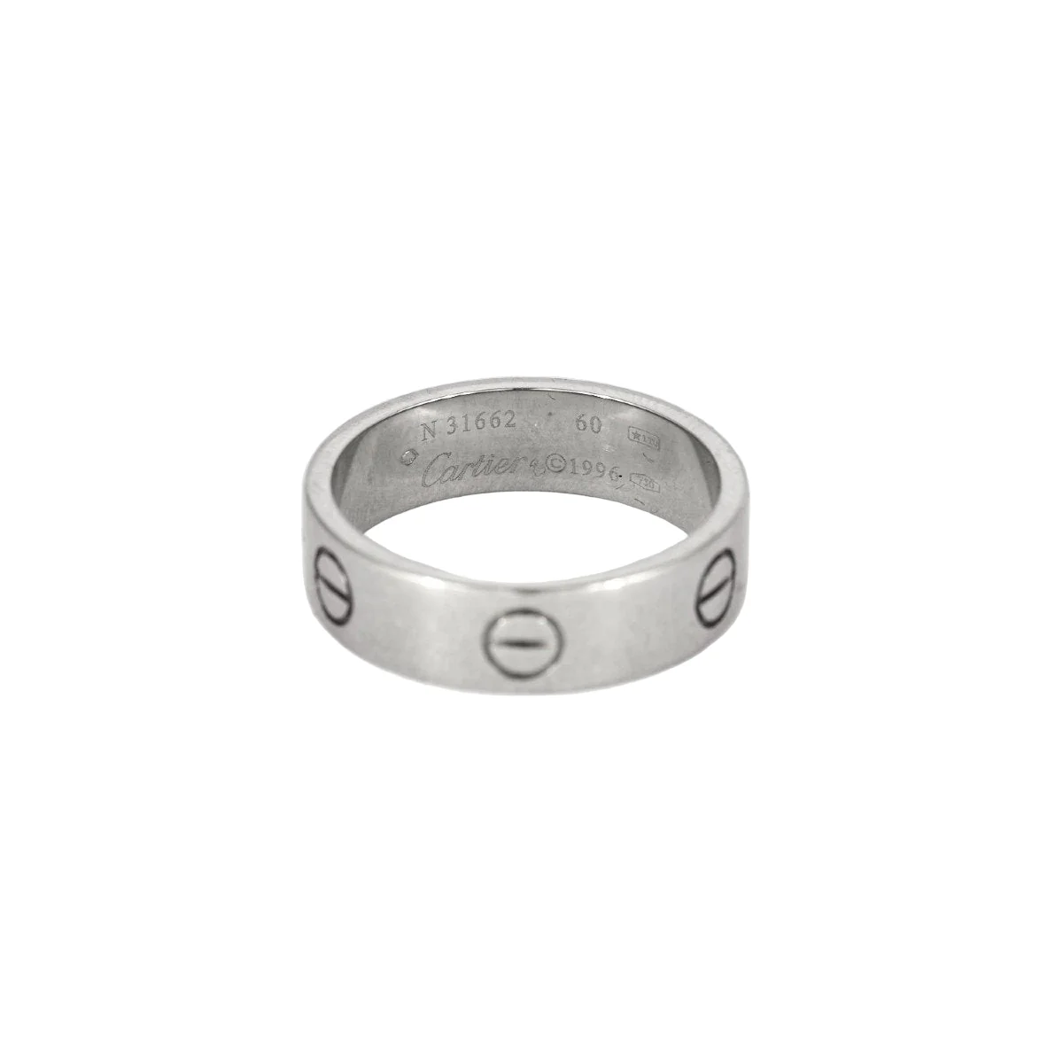Bague Alliance CARTIER "Love" en or blanc