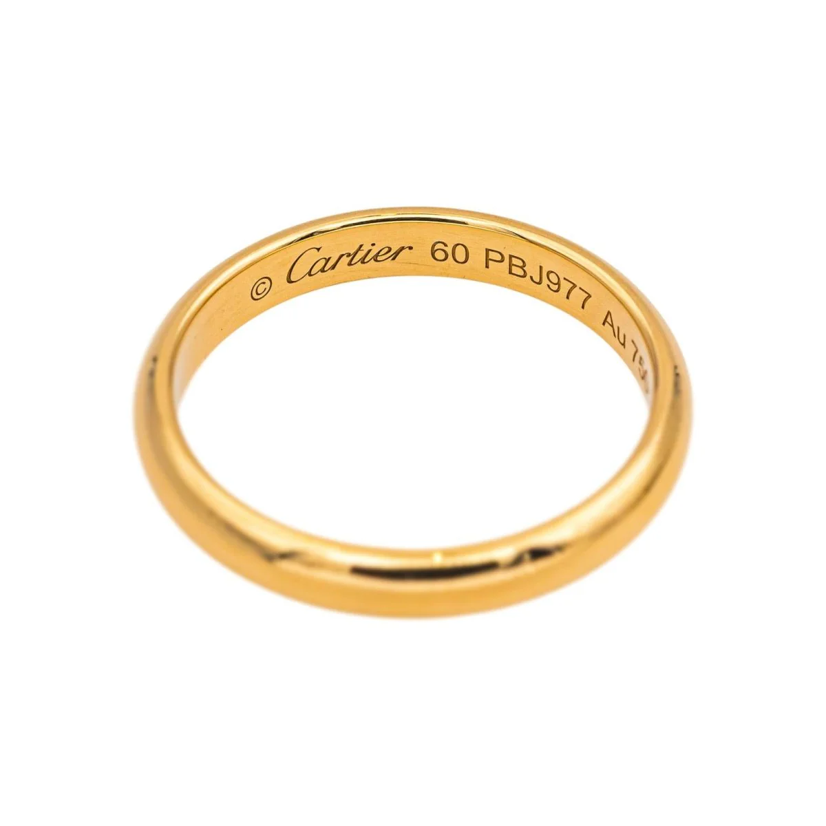 Bague Alliance CARTIER en or jaune - Image 3