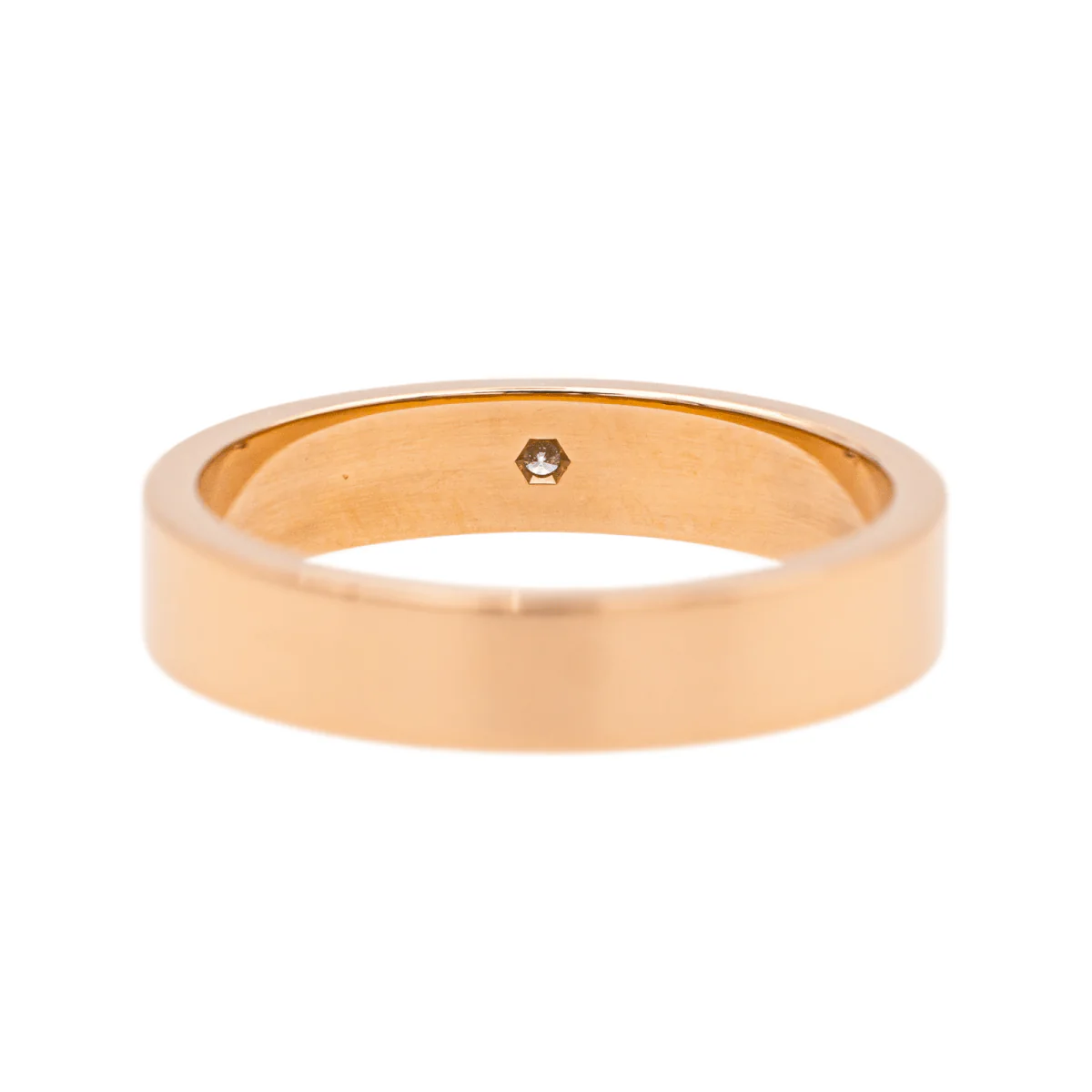 Bague Alliance CARTIER "C de Cartier" en or rose et diamant - Image 5