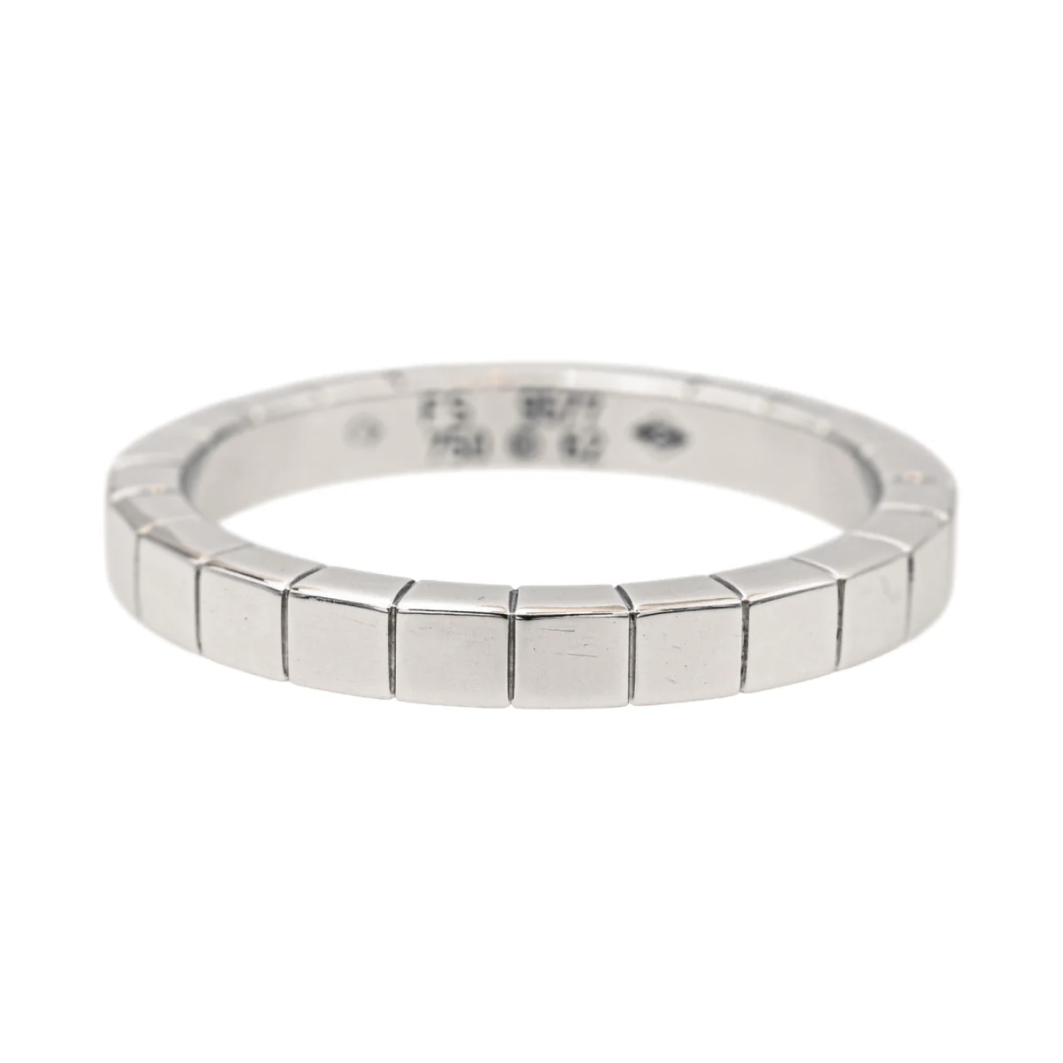 Bague Alliance CARTIER "Lanières" en or blanc - Image 3