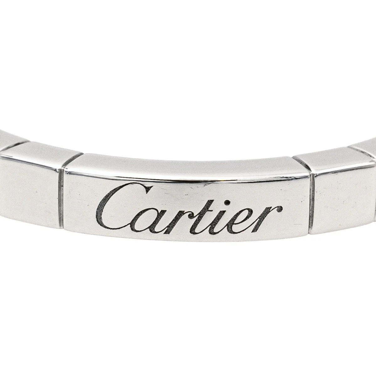 Bague Alliance CARTIER "Lanières" en or blanc - Image 6