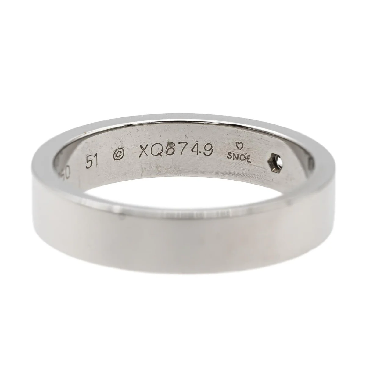 Cartier Bague Alliance Le C Platine Diamant - Image 4