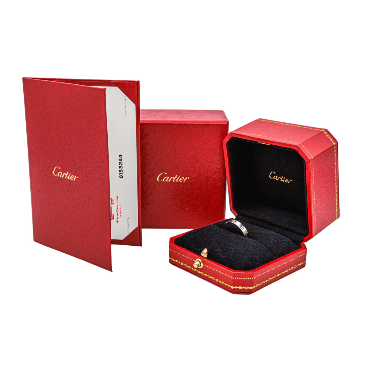 Bague CARTIER, "Love" en or blanc et diamant - Image 3