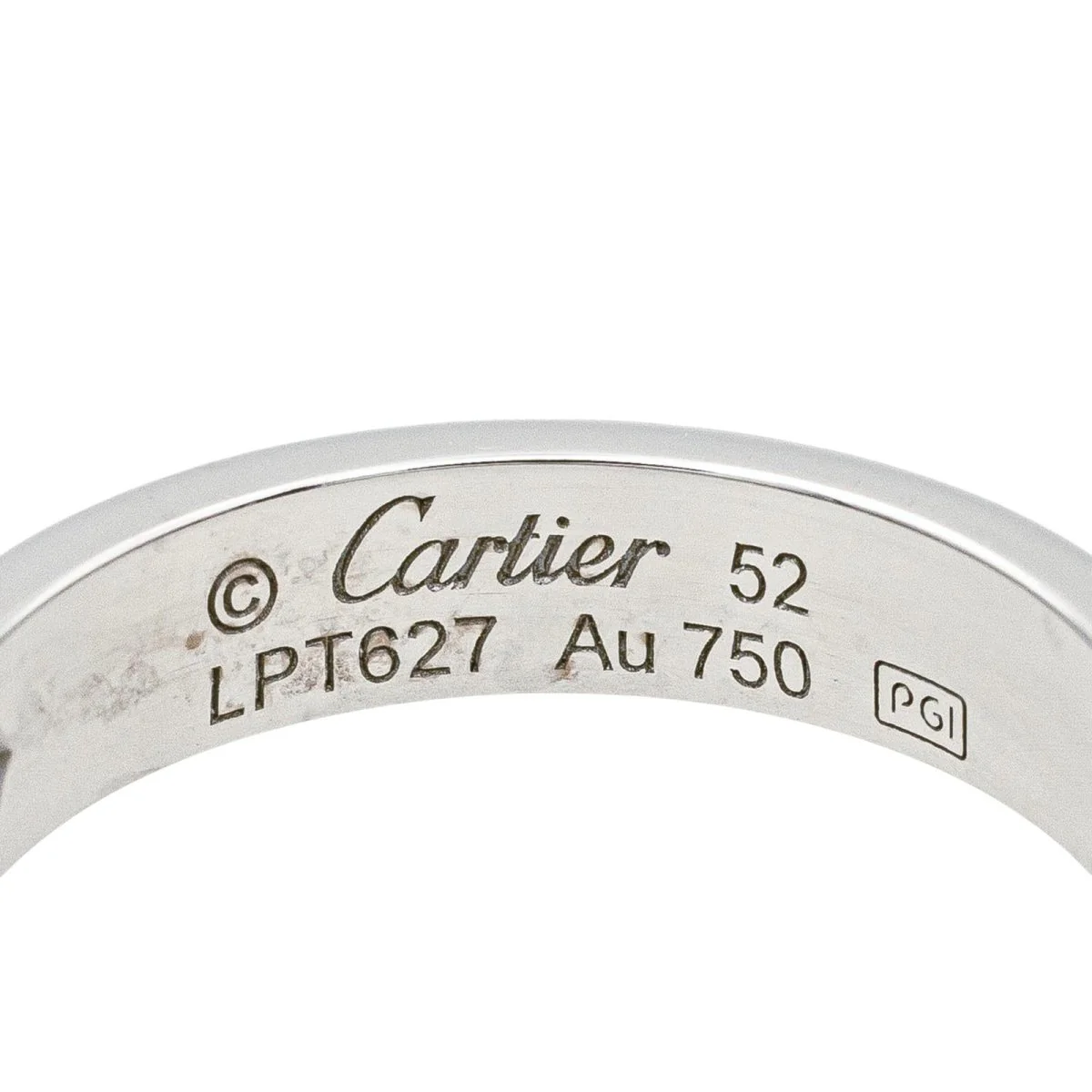 Bague CARTIER, "Love" en or blanc et diamant - Image 6