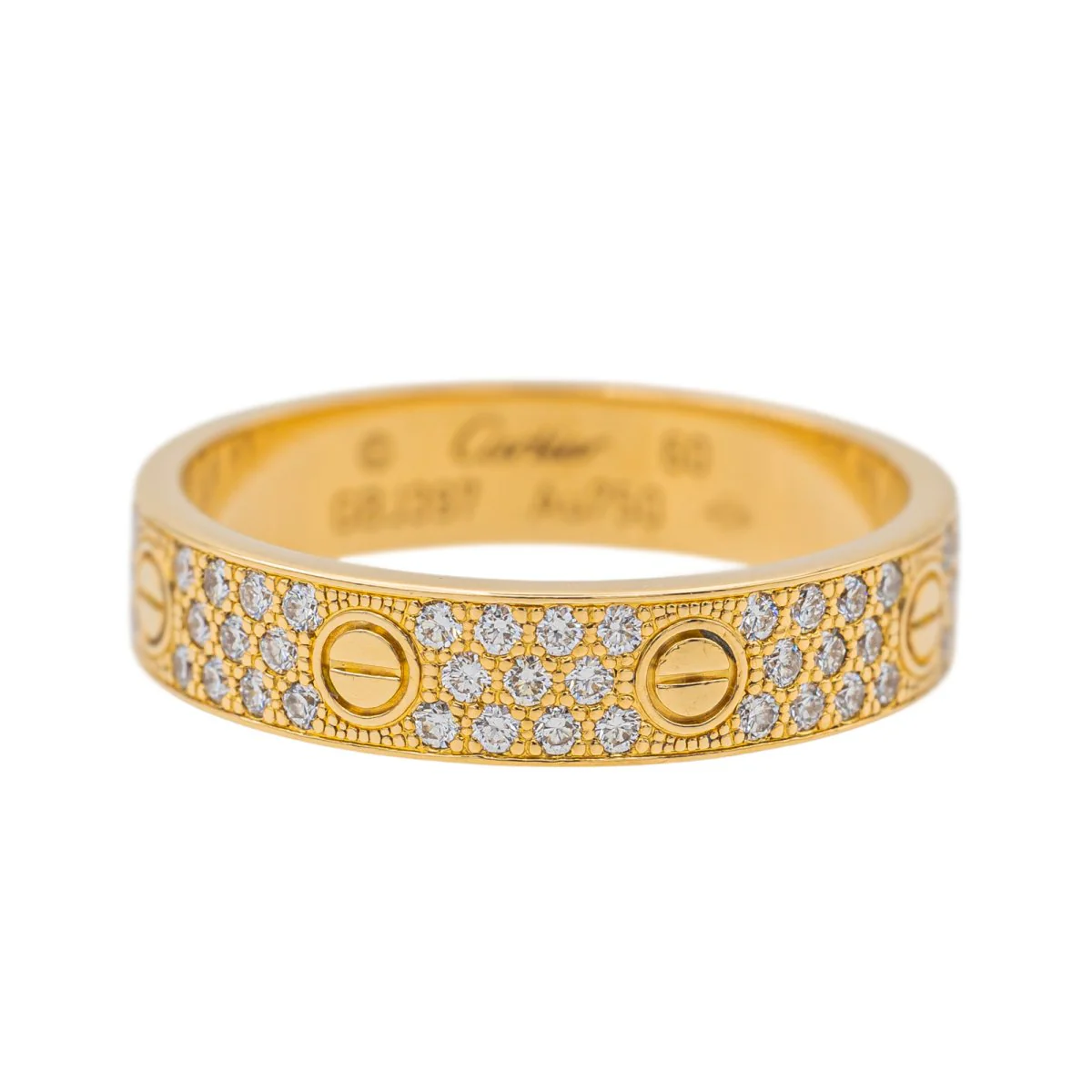 Bague Alliance CARTIER "Love" en or jaune et diamants