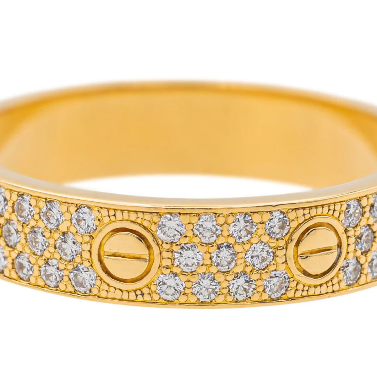 Bague Alliance CARTIER "Love" en or jaune et diamants - Image 8