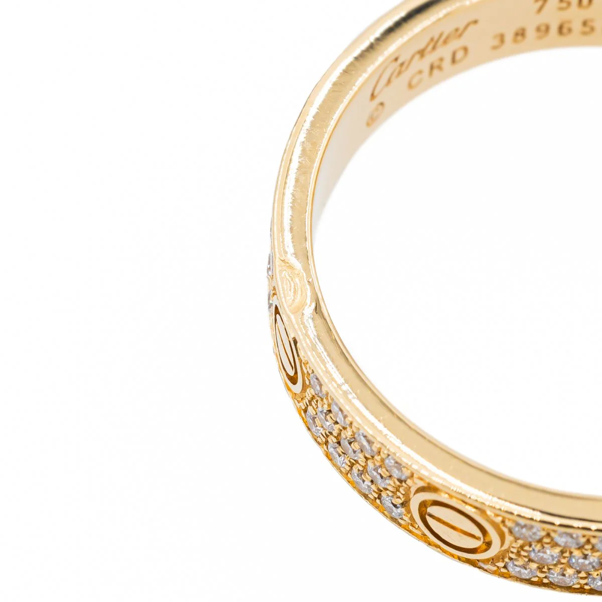 Bague Alliance CARTIER , "Love", en or jaune et Diamant - Image 5