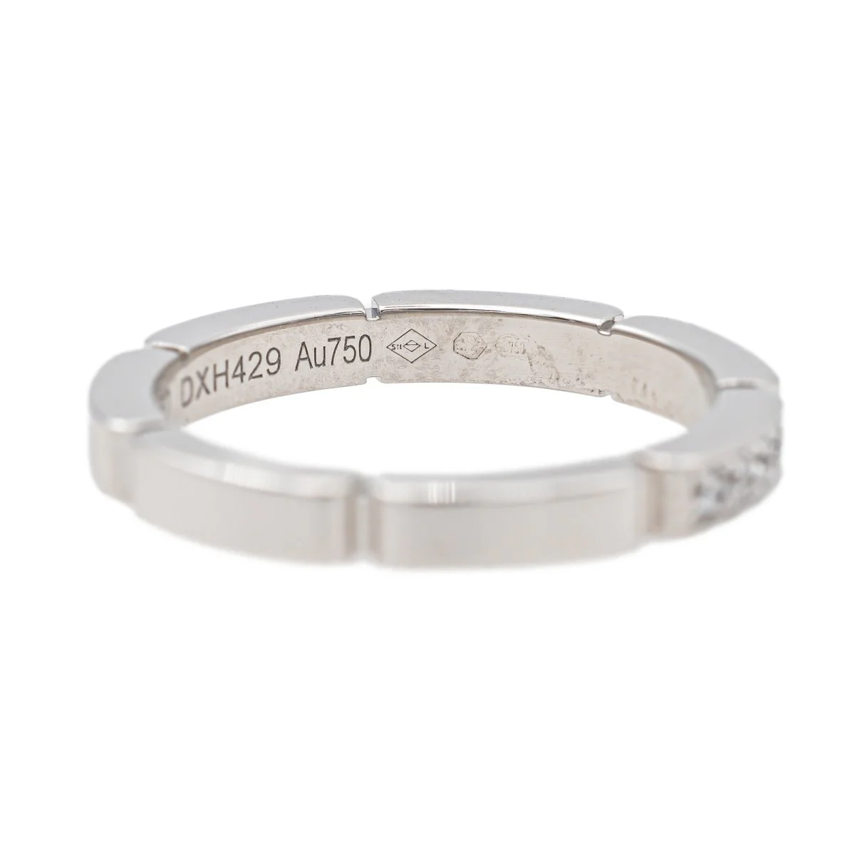 Bague Alliance CARTIER "Maillon Panthère" en or blanc et diamants - Image 5
