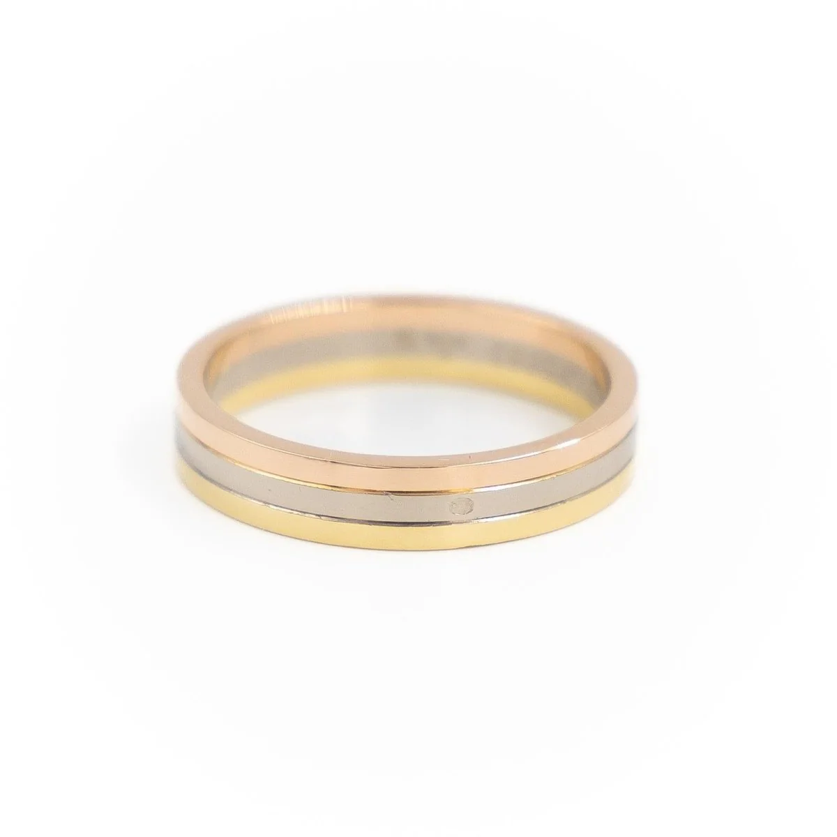 Bague Alliance CARTIER "Trinity" en or jaune - Image 4