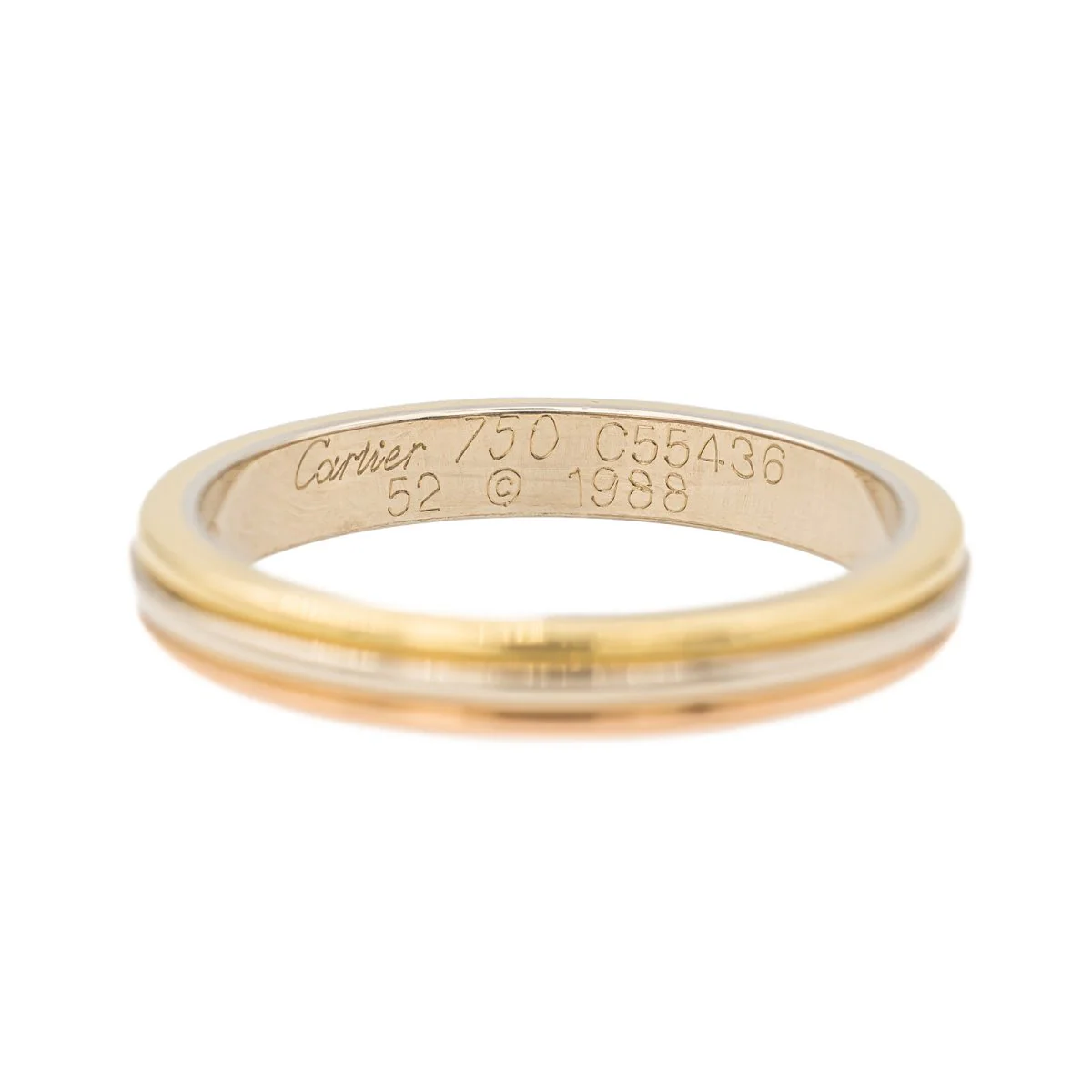 Bague CARTIER "Alliance Vendôme Louis Cartier" trois ors - Image 3