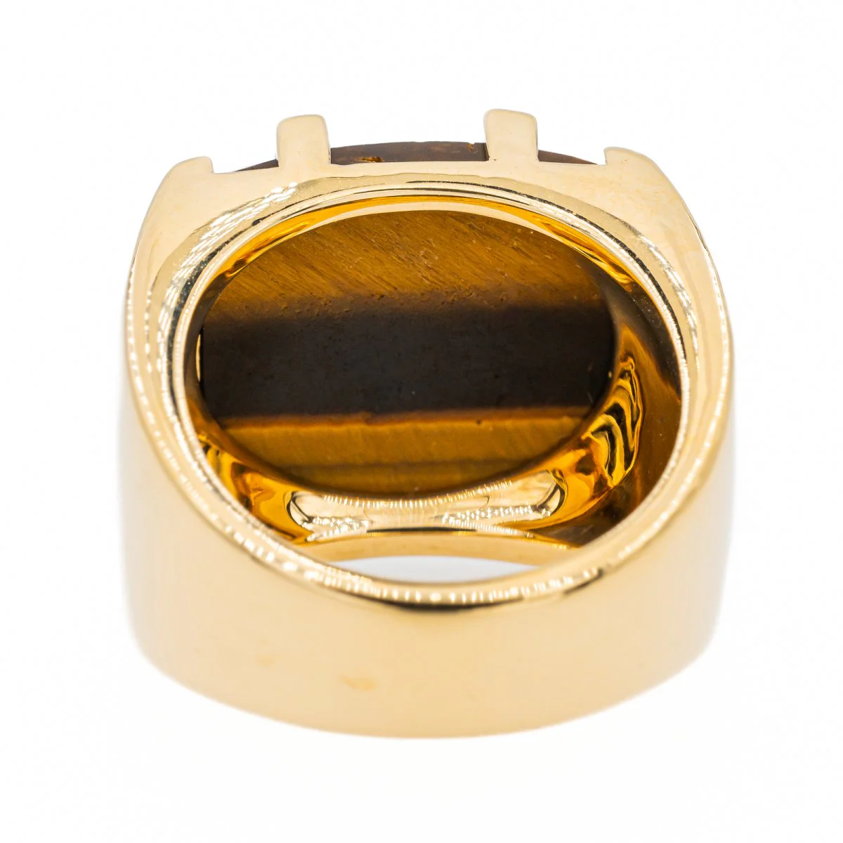 Bague CARTIER, "Yjing", en Or jaune et Œil de tigre - Image 6