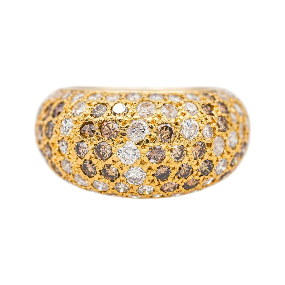 Bague Cocktail CARTIER "Sauvage" en or jaune et diamants