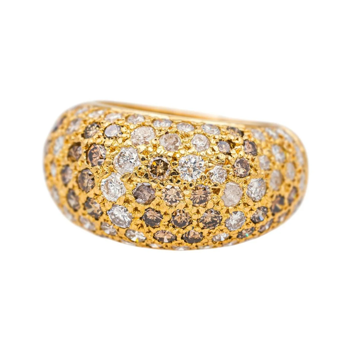 Bague Cocktail CARTIER "Sauvage" en or jaune et diamants - Image 3
