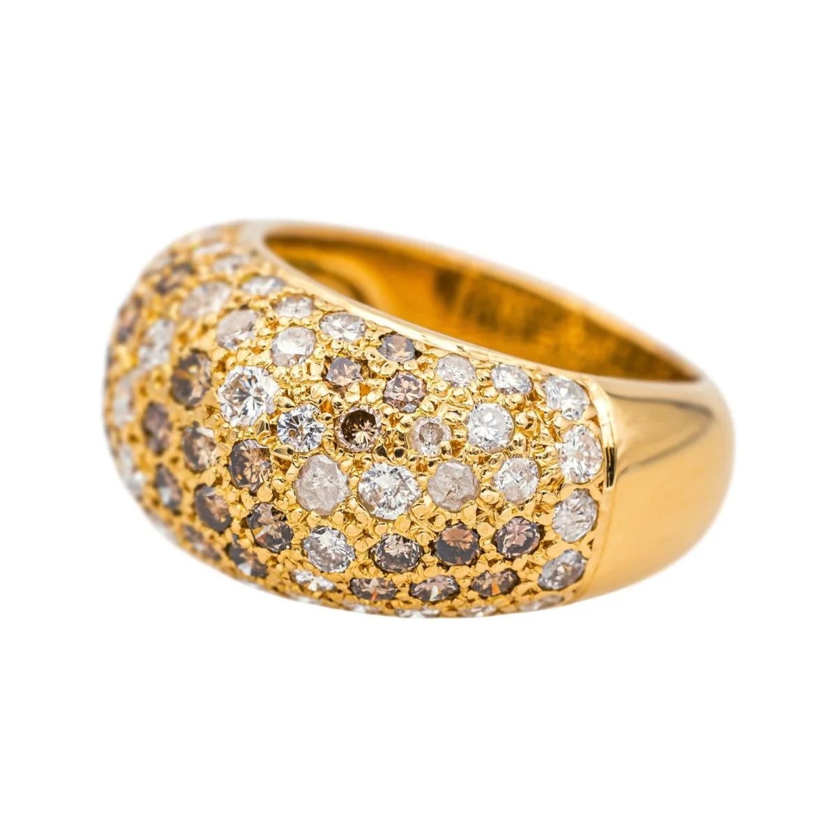 Bague Cocktail CARTIER "Sauvage" en or jaune et diamants - Image 4