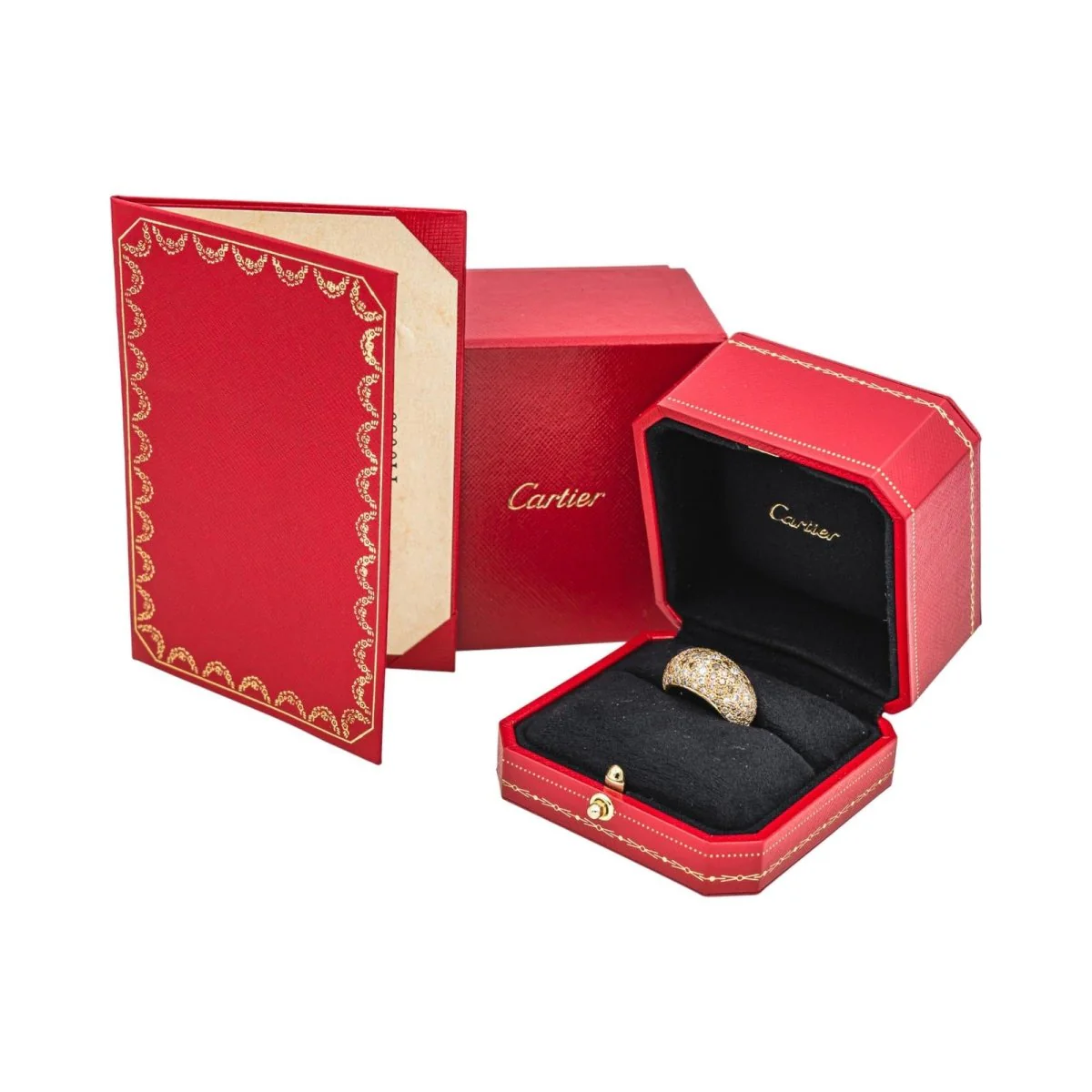Bague Cocktail CARTIER "Sauvage" en or jaune et diamants - Image 9