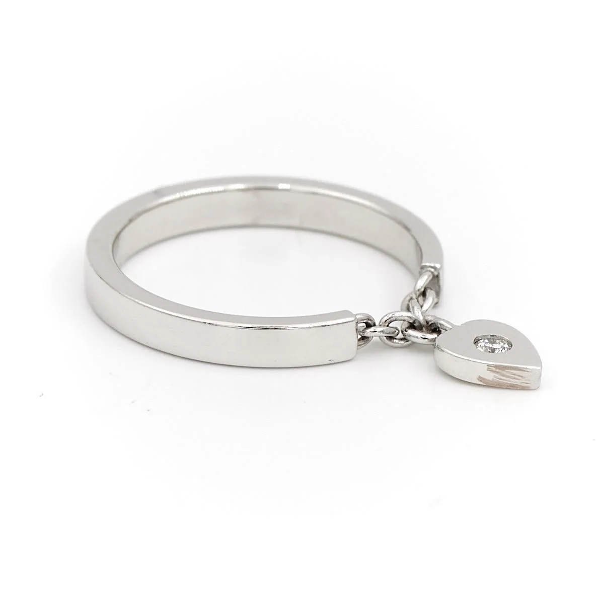 Cartier Bague Coeur Or blanc Diamant - Image 3