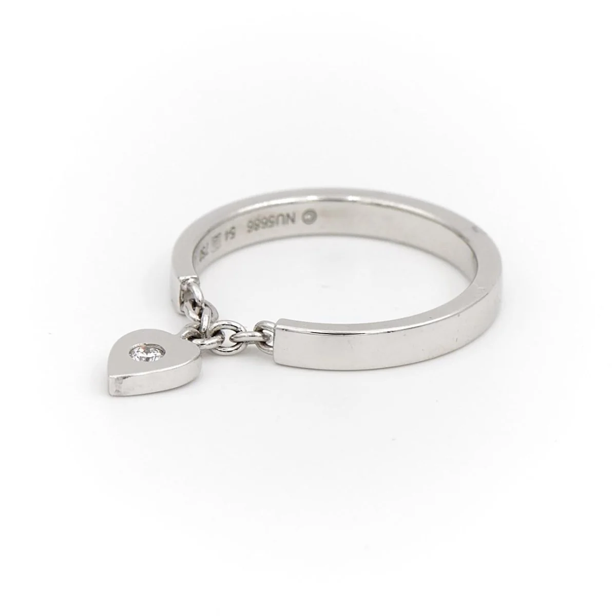 Cartier Bague Coeur Or blanc Diamant - Image 4