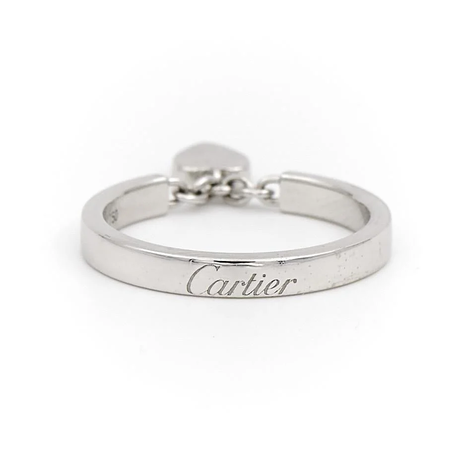 Cartier Bague Coeur Or blanc Diamant - Image 5