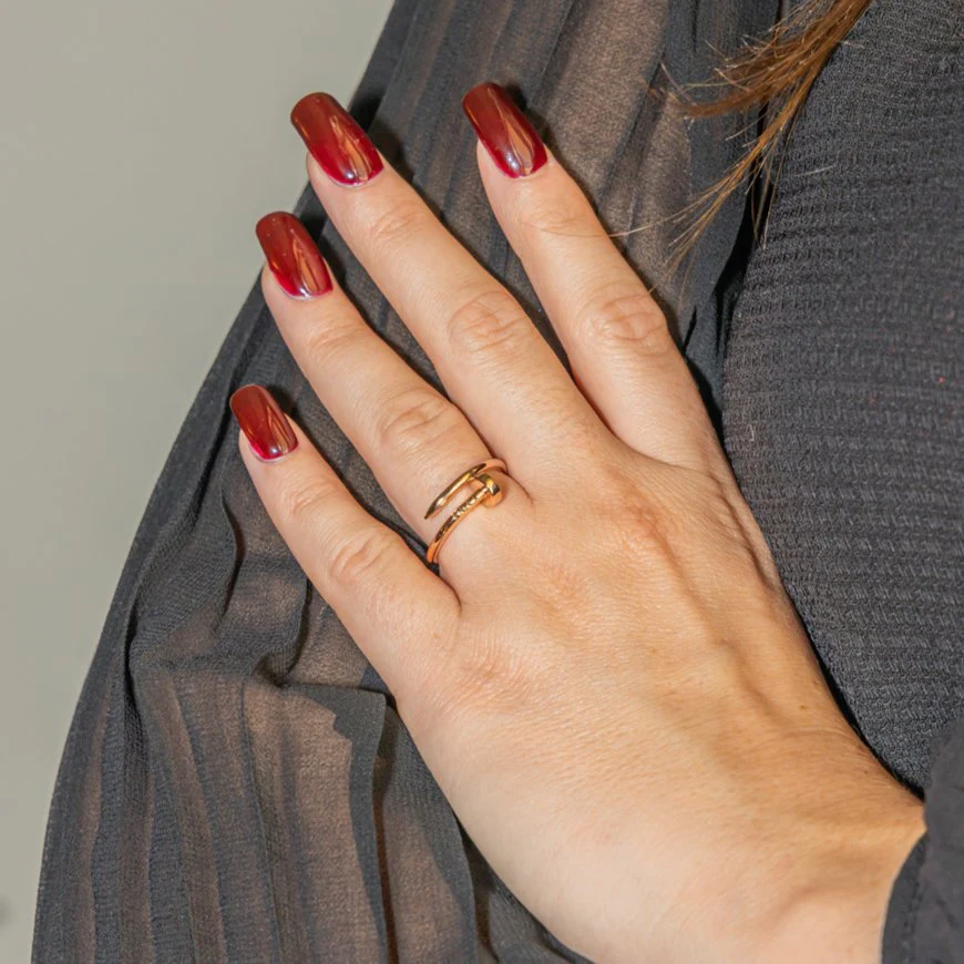 Bague CARTIER "Juste un clou" en or rose - Image 2