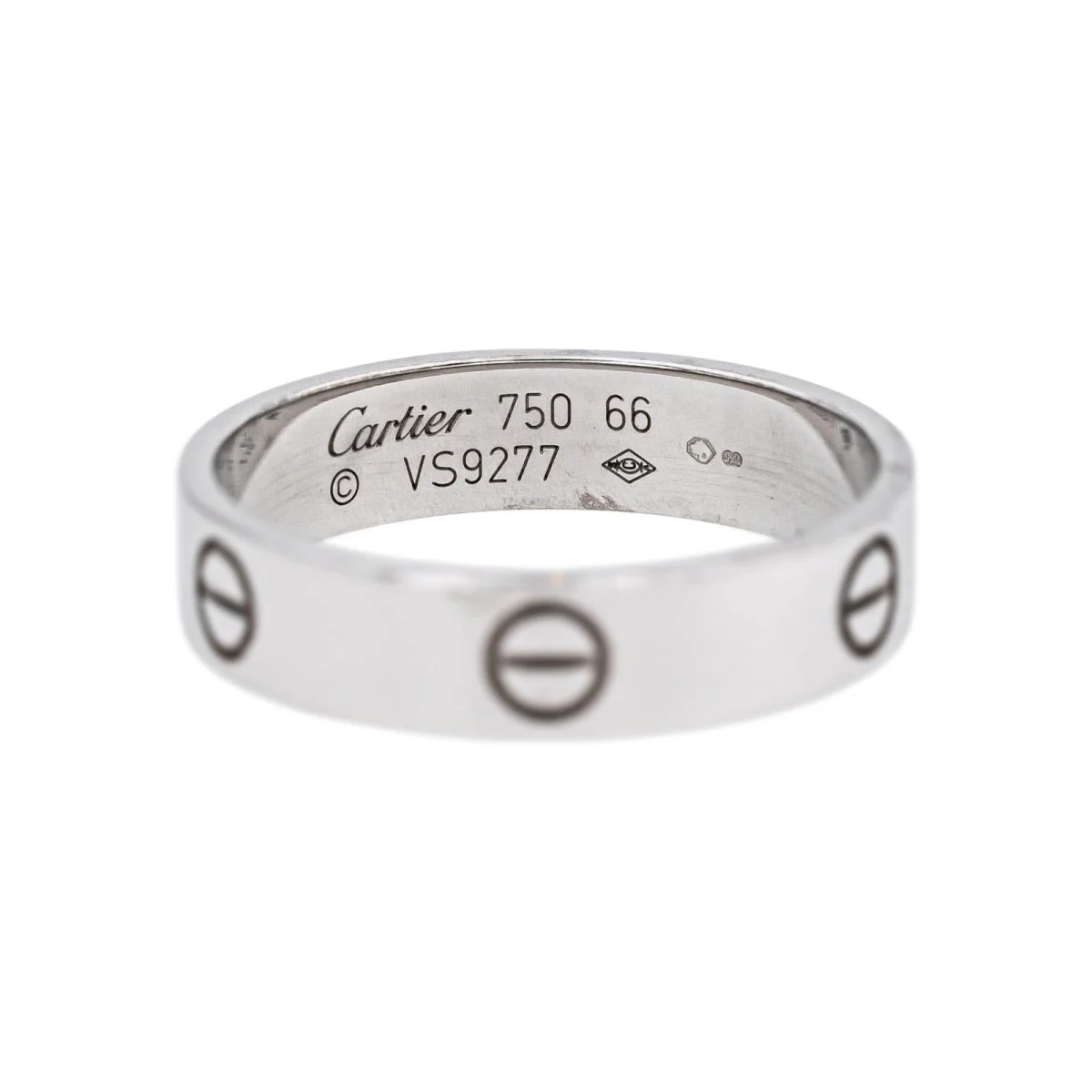 Bague Alliance CARTIER "Love" en or blanc - Image 3