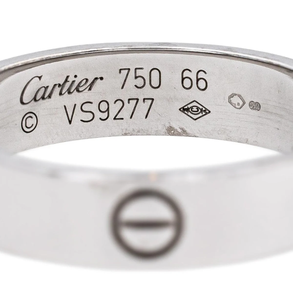 Bague Alliance CARTIER "Love" en or blanc - Image 6