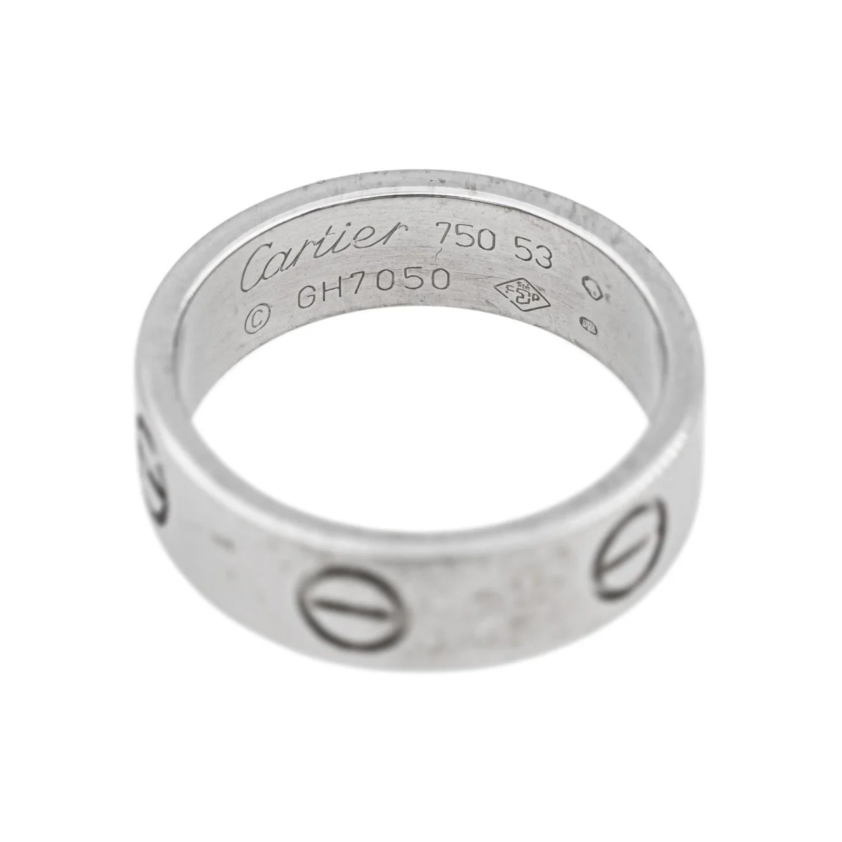 Bague Alliance CARTIER "Love" en or blanc - Image 5
