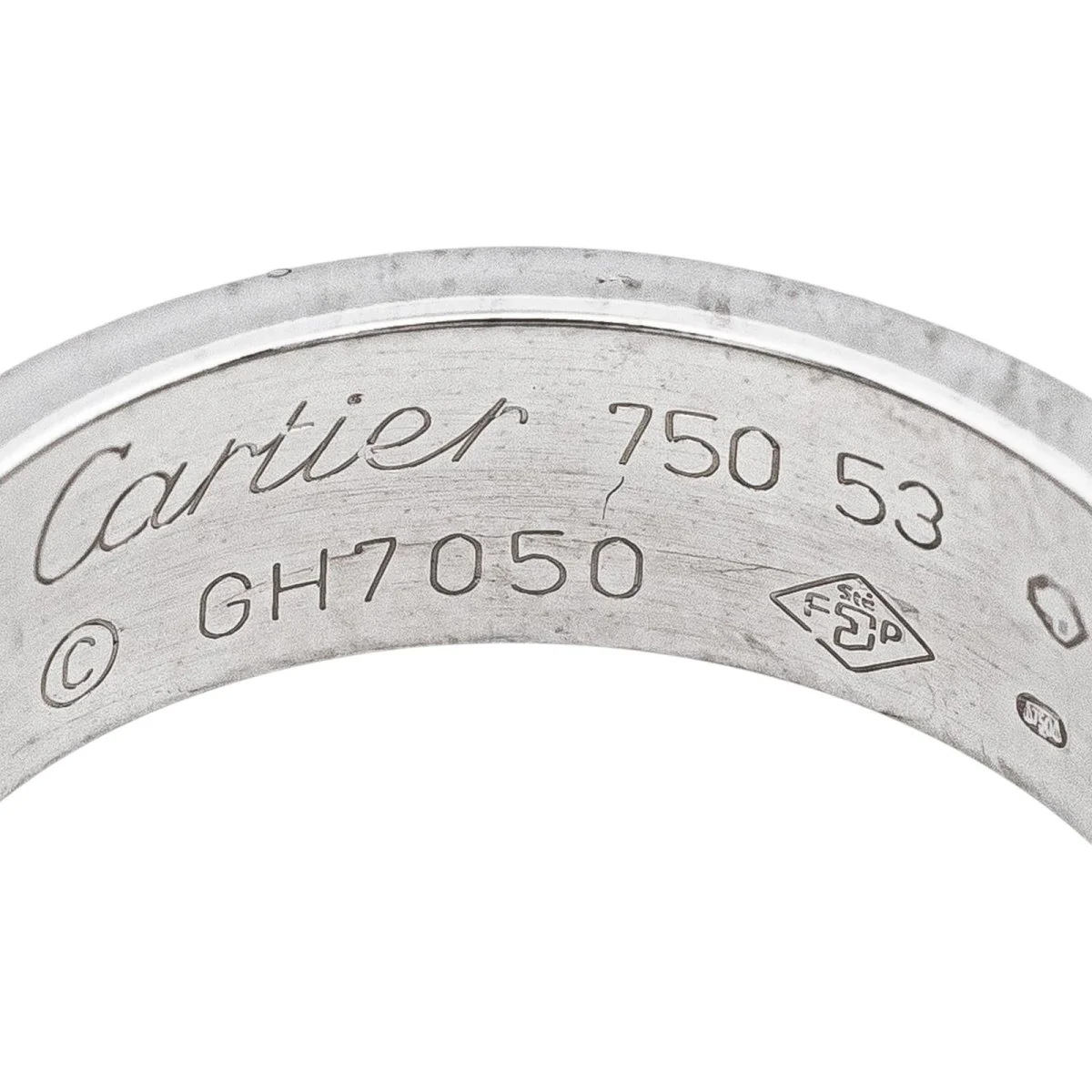 Bague Alliance CARTIER "Love" en or blanc - Image 7