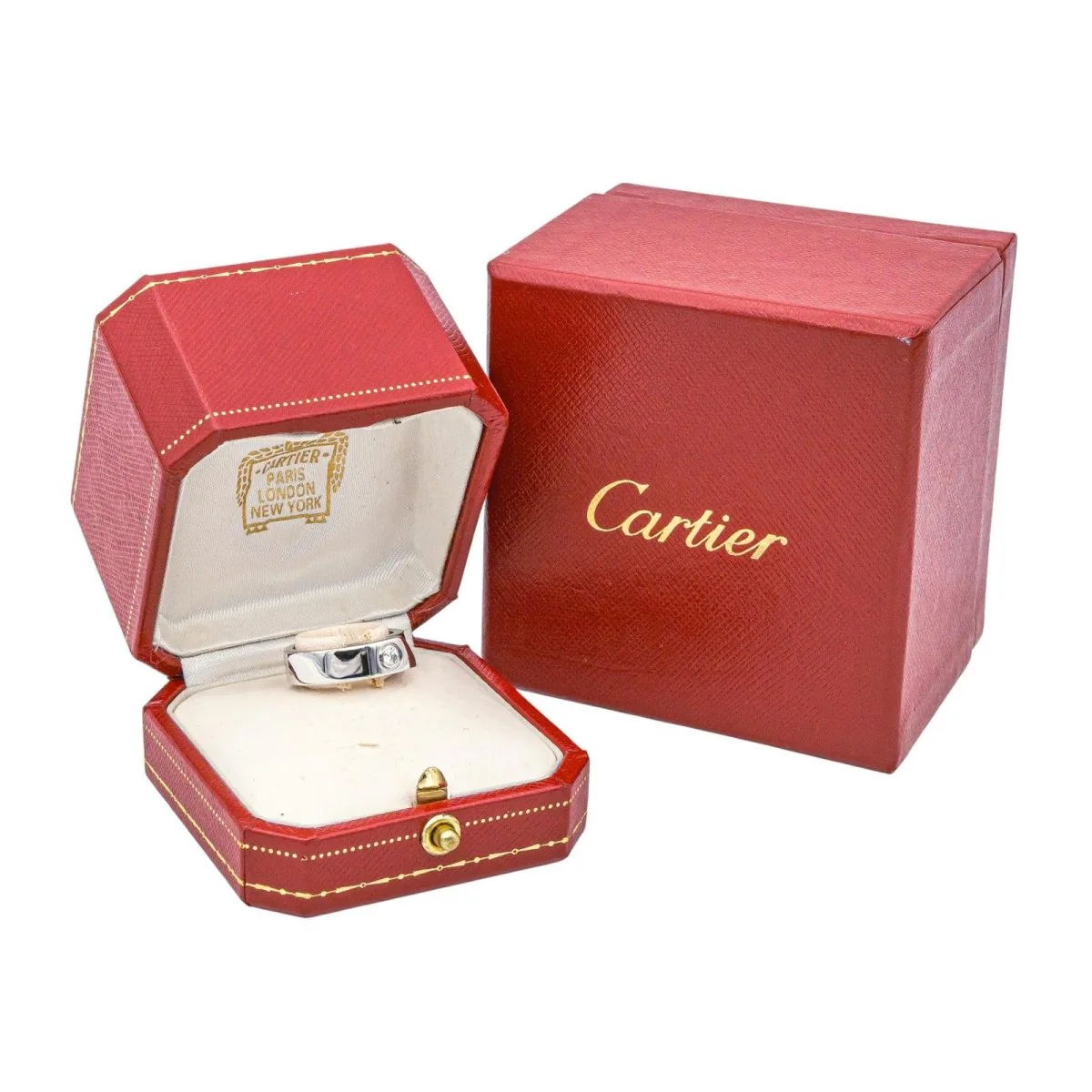 Bague CARTIER "Love" en or blanc et diamant - Image 8