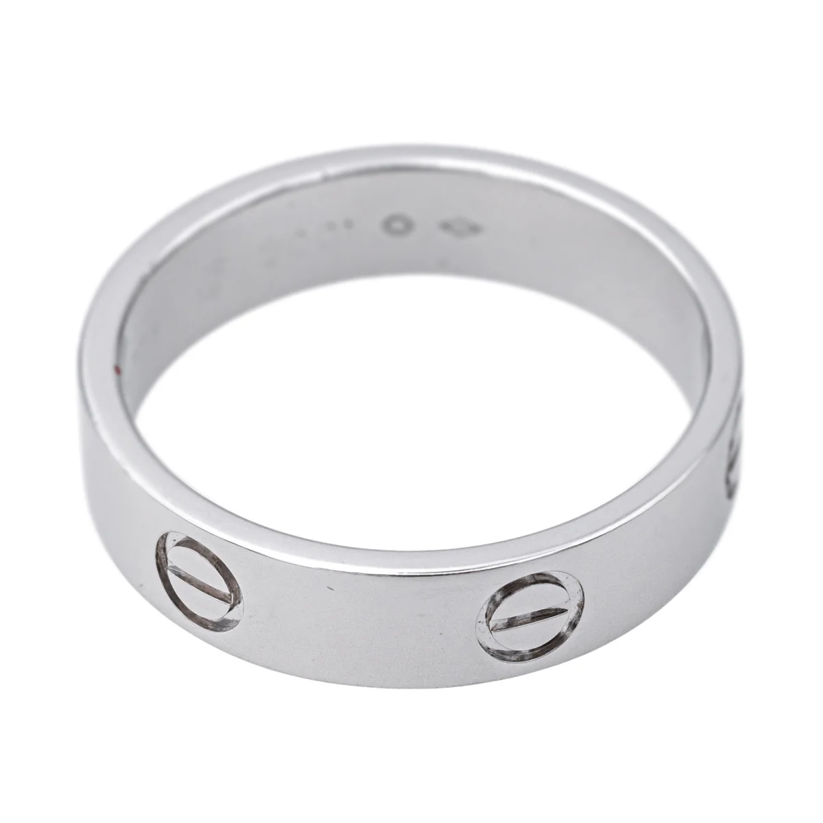 Bague Alliance CARTIER "Love" en platine - Image 6