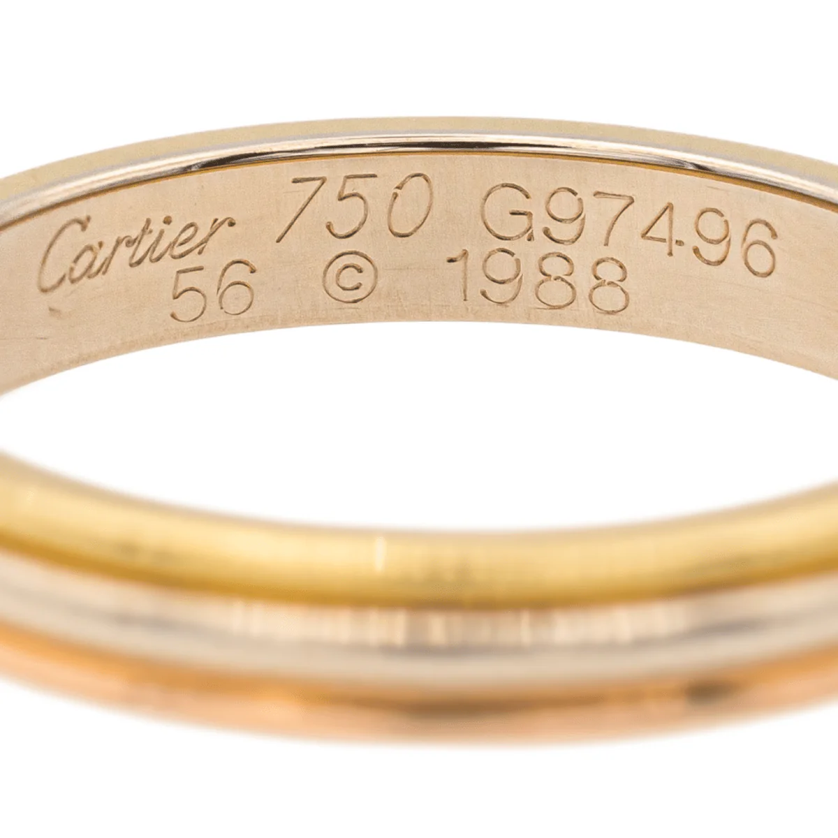 Bague CARTIER Alliance en or jaune, rose et blanc - Image 3