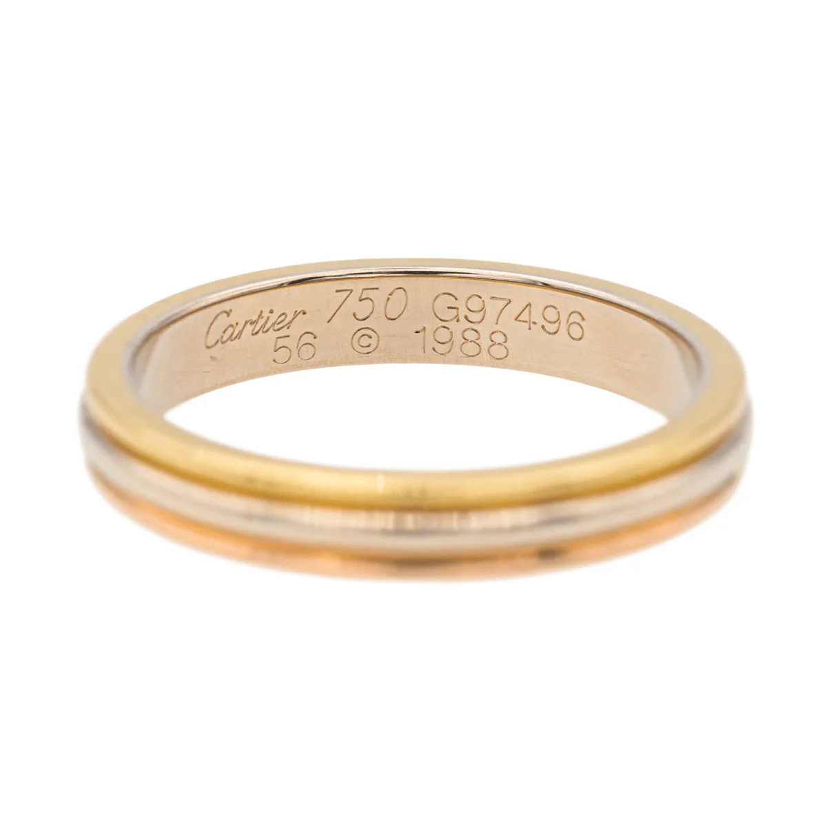 Bague CARTIER Alliance en or jaune, rose et blanc - Image 4