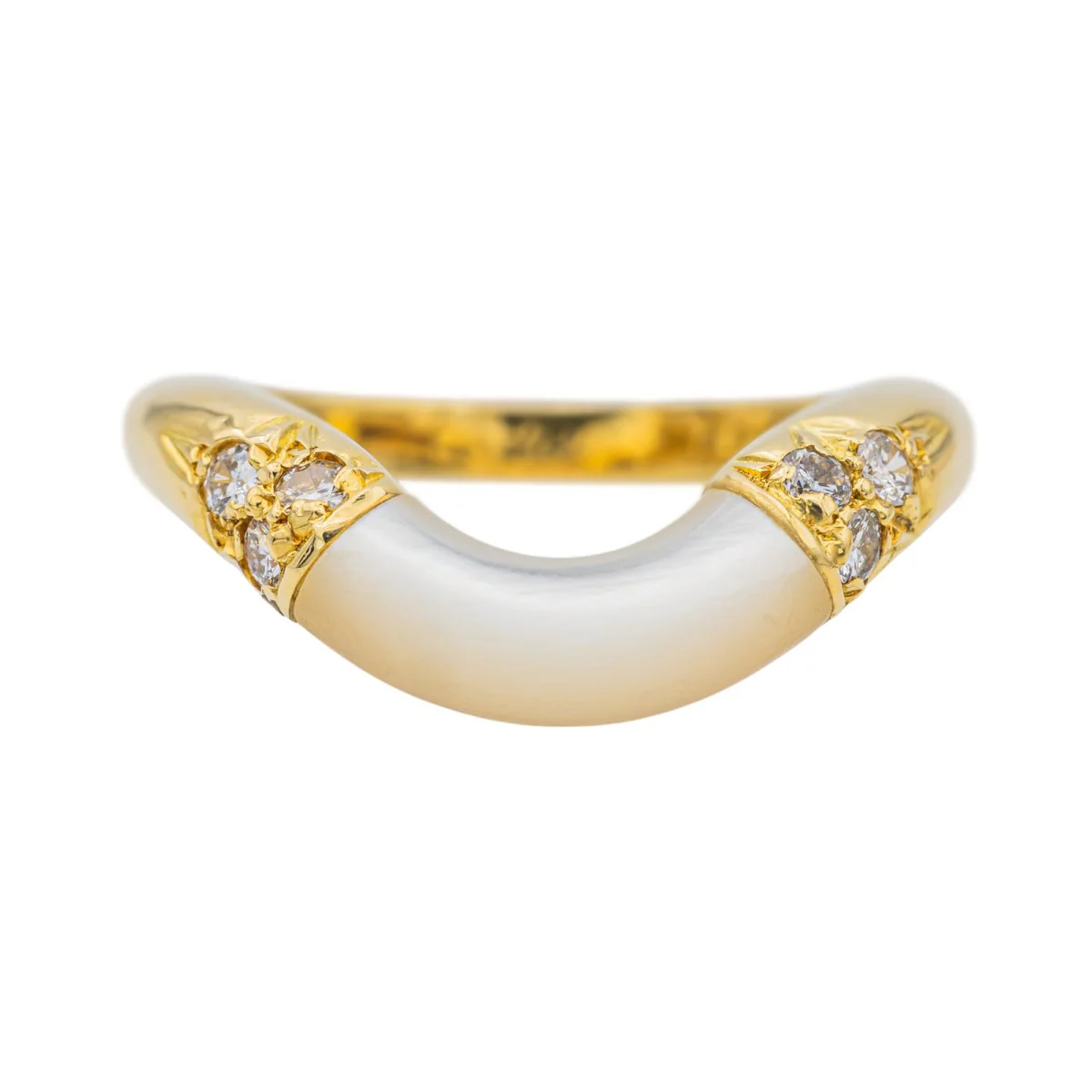 Bague CARTIER en or jaune, pierre de lune et diamants