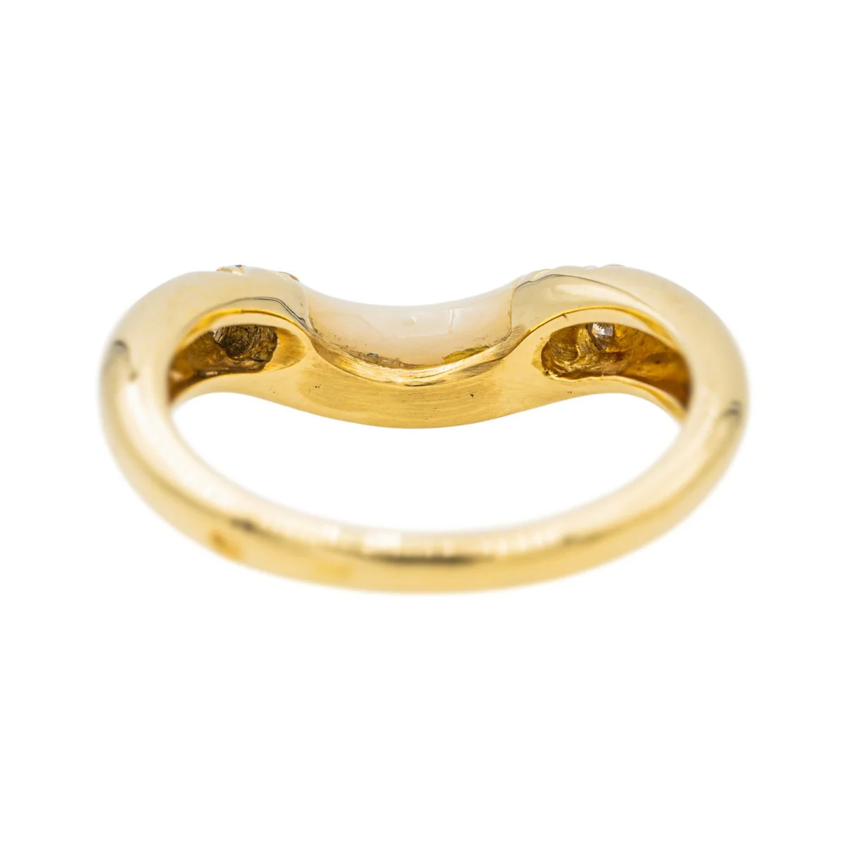 Bague CARTIER en or jaune, pierre de lune et diamants - Image 9
