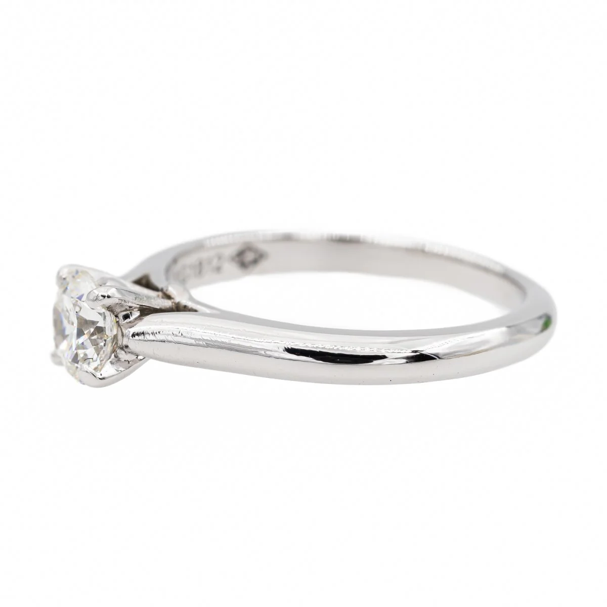 Bague Solitaire CARTIER "1895" en Platine et Diamant - Image 4