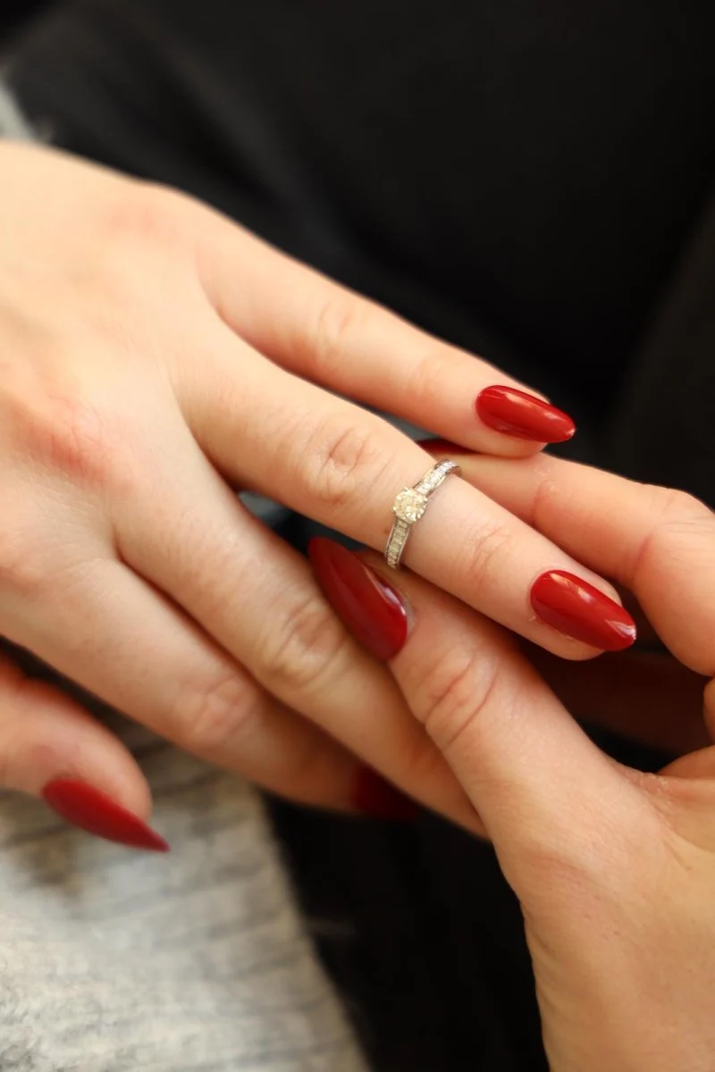 Bague Solitaire CARTIER 1895 en platine et diamant - Image 7