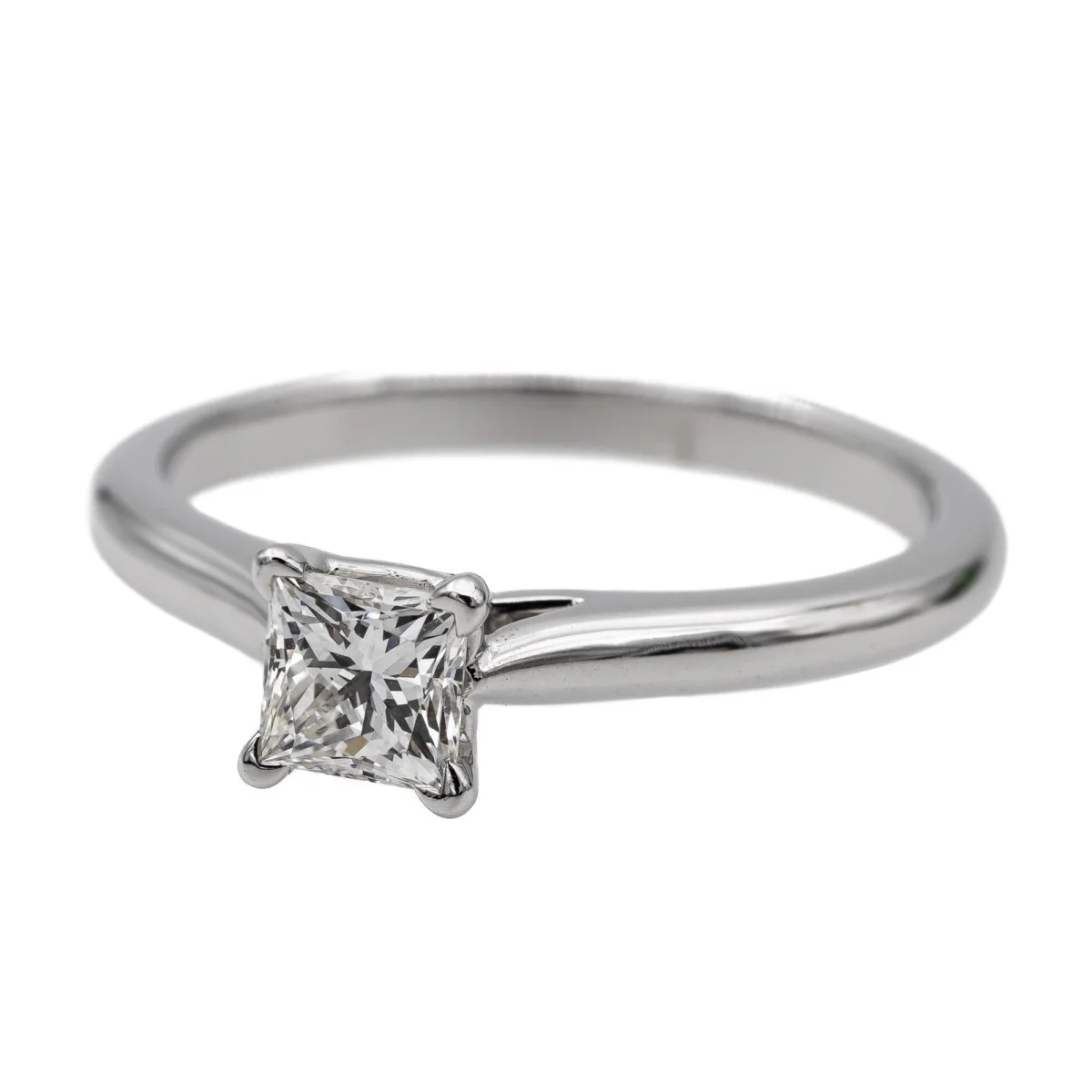 Bague Solitaire CARTIER platine et diamant - Image 3