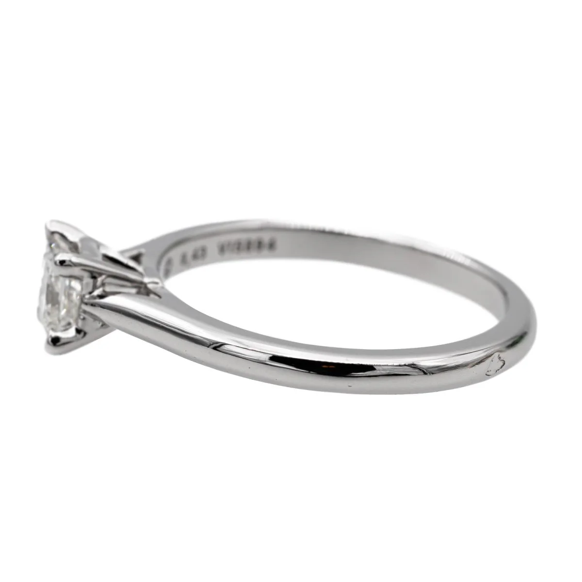 Bague Solitaire CARTIER platine et diamant - Image 4