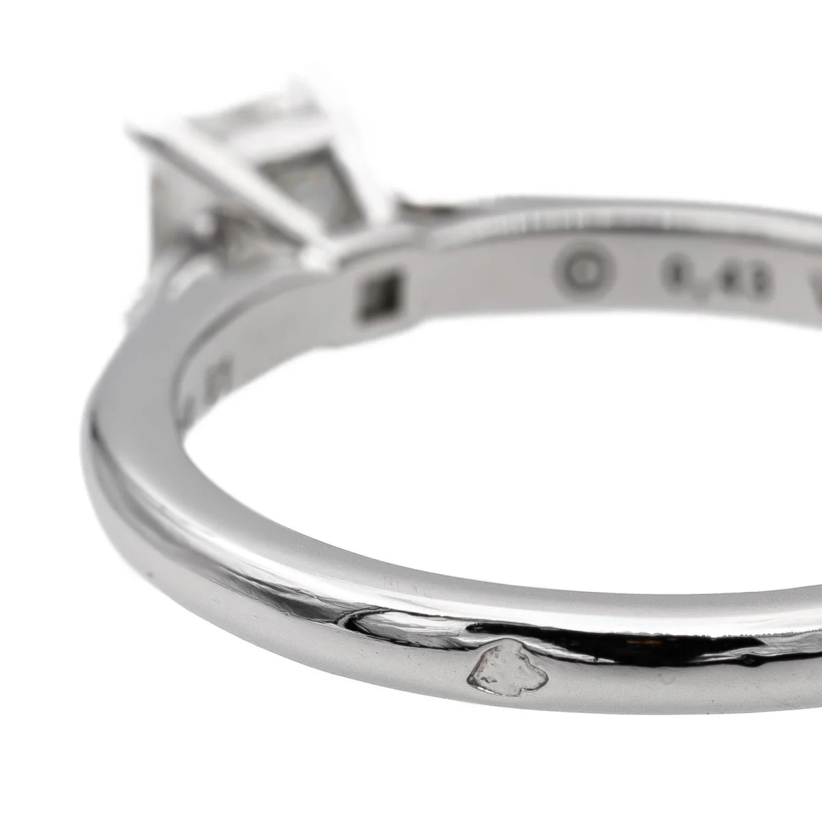 Bague Solitaire CARTIER platine et diamant - Image 7