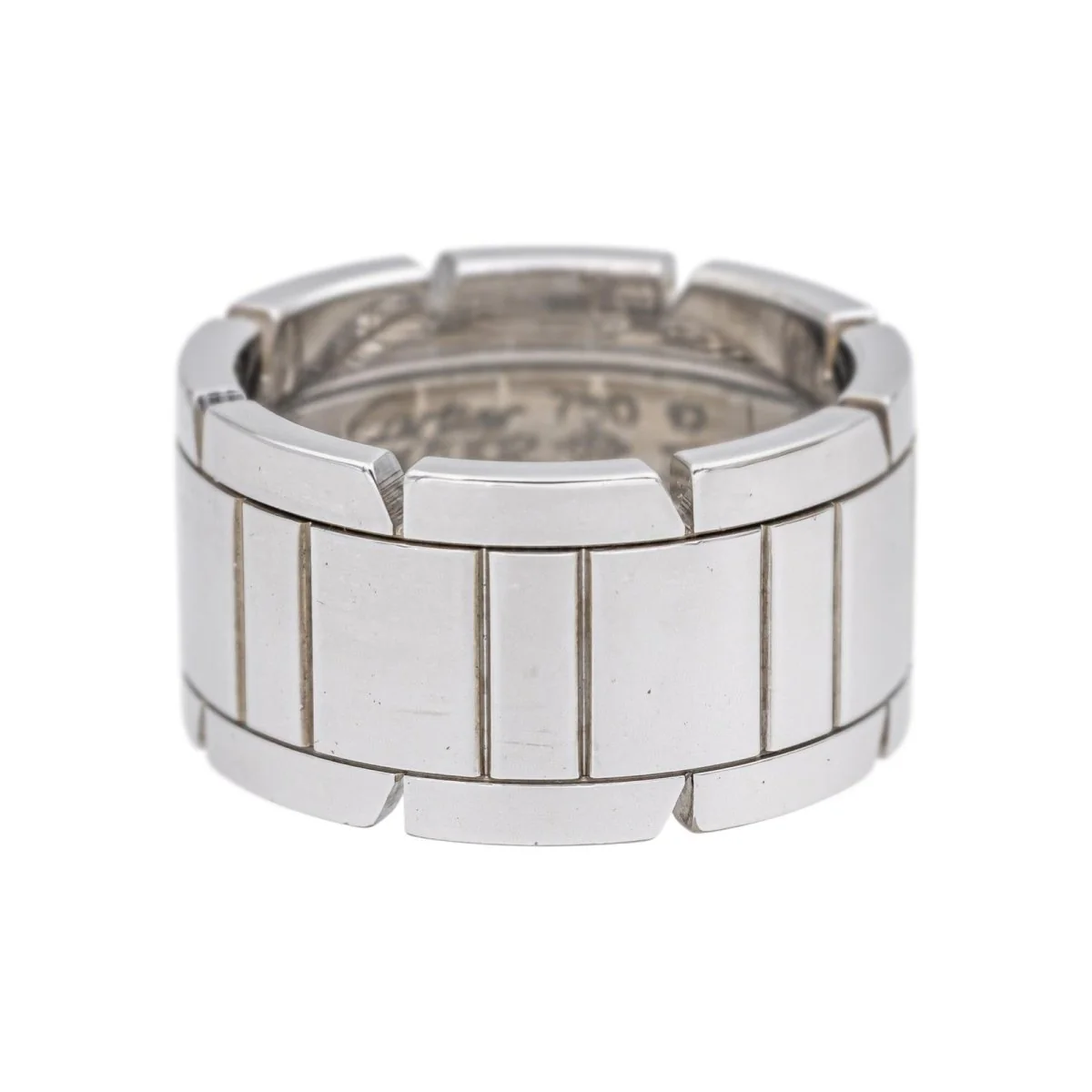 Bague Bandeau CARTIER "Tank" en or blanc - Image 3