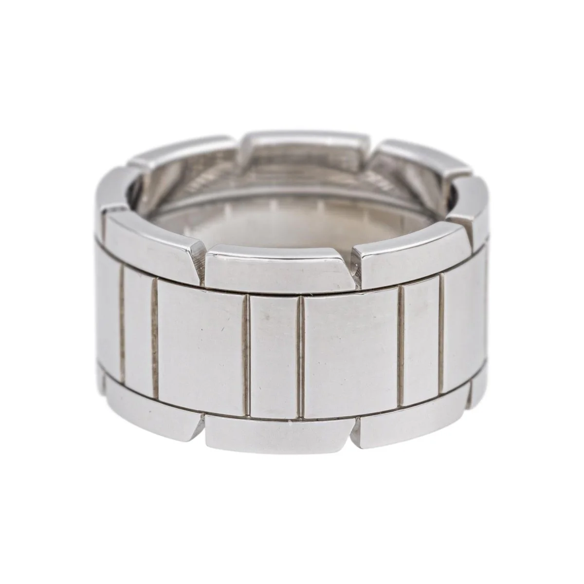 Bague Bandeau CARTIER "Tank" en or blanc - Image 4