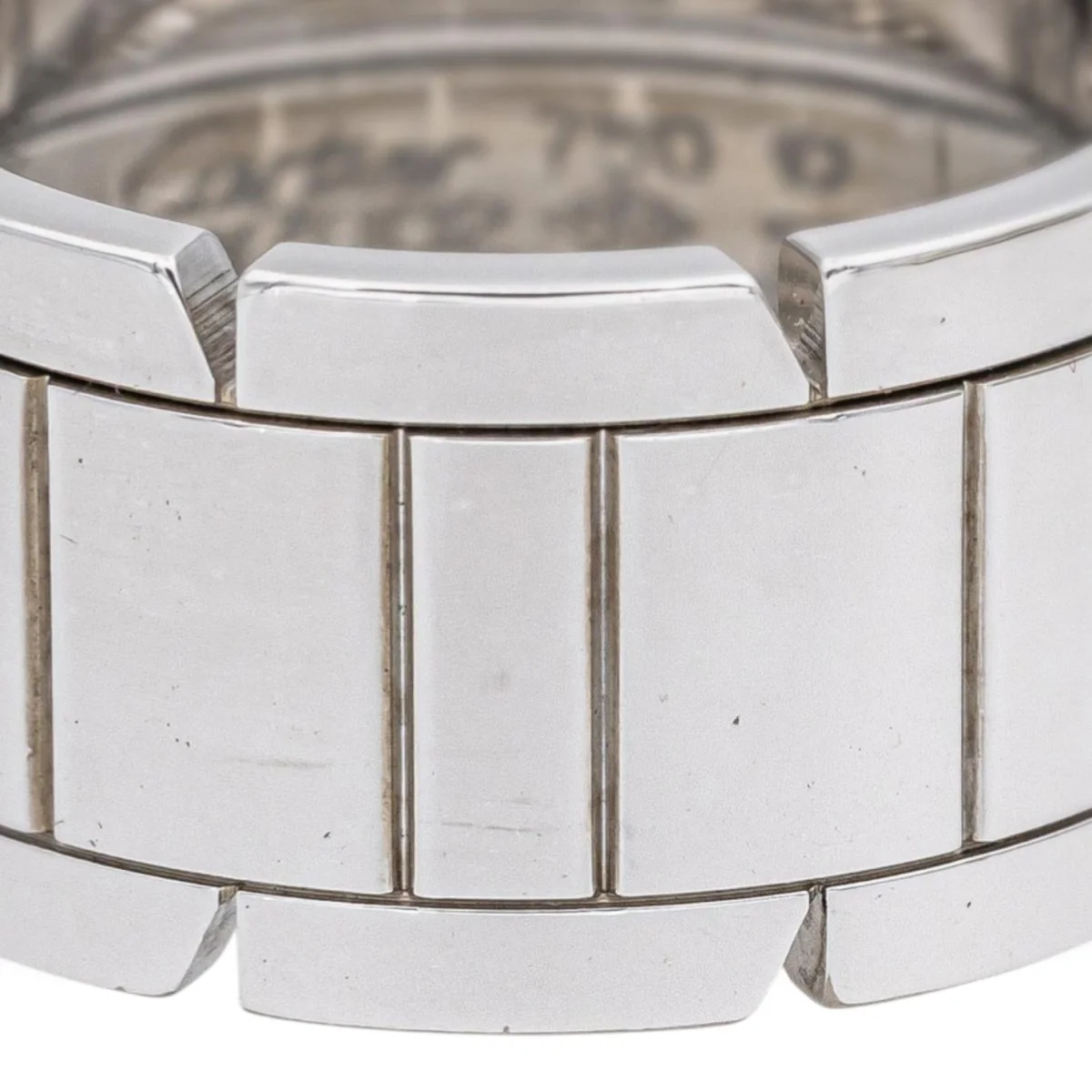 Bague Bandeau CARTIER "Tank" en or blanc - Image 5