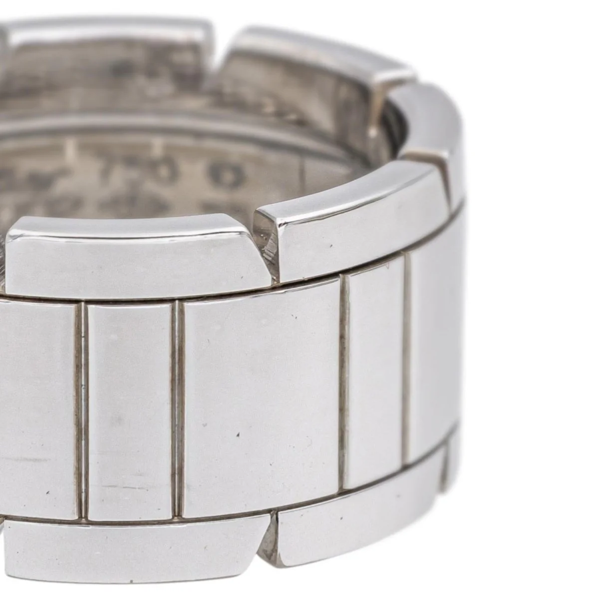 Bague Bandeau CARTIER "Tank" en or blanc - Image 6